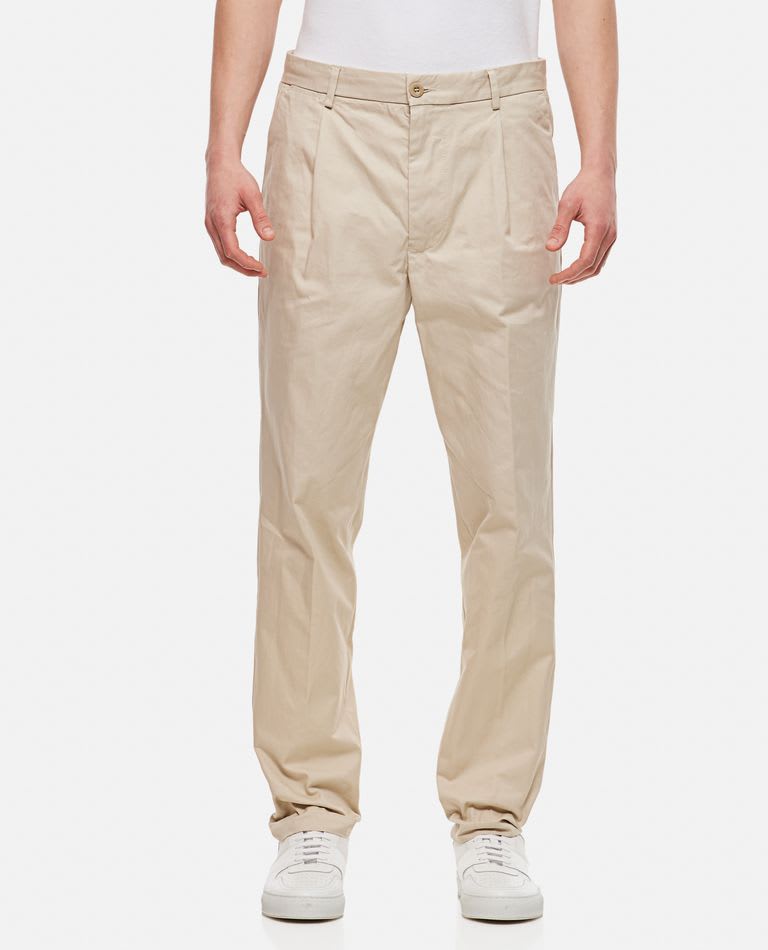 East Harbour Surplus Classic One Pleat Chino Pants In Beige