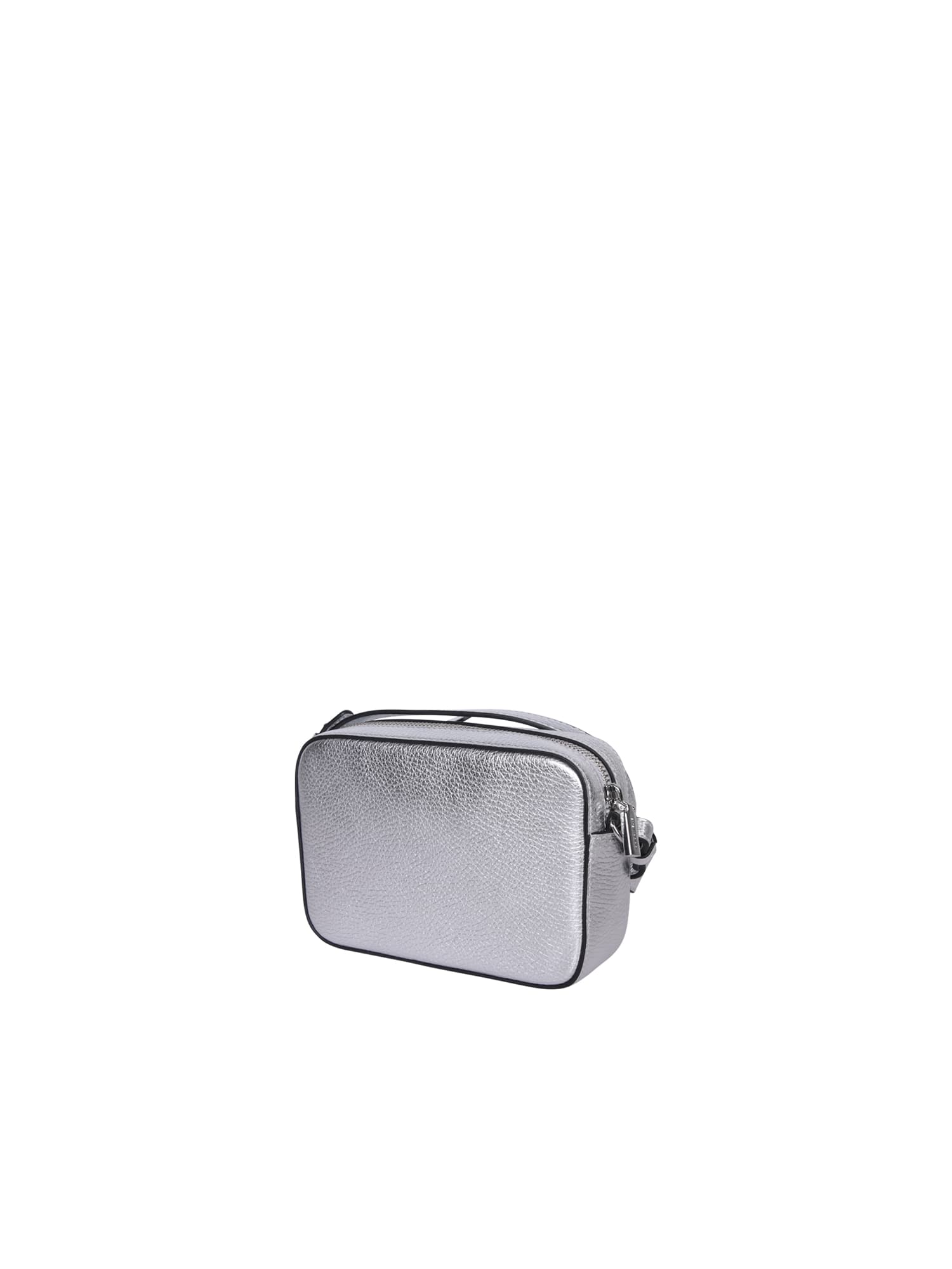 Shop Coccinelle Beat Soft Mini Silver Bag In Metallic