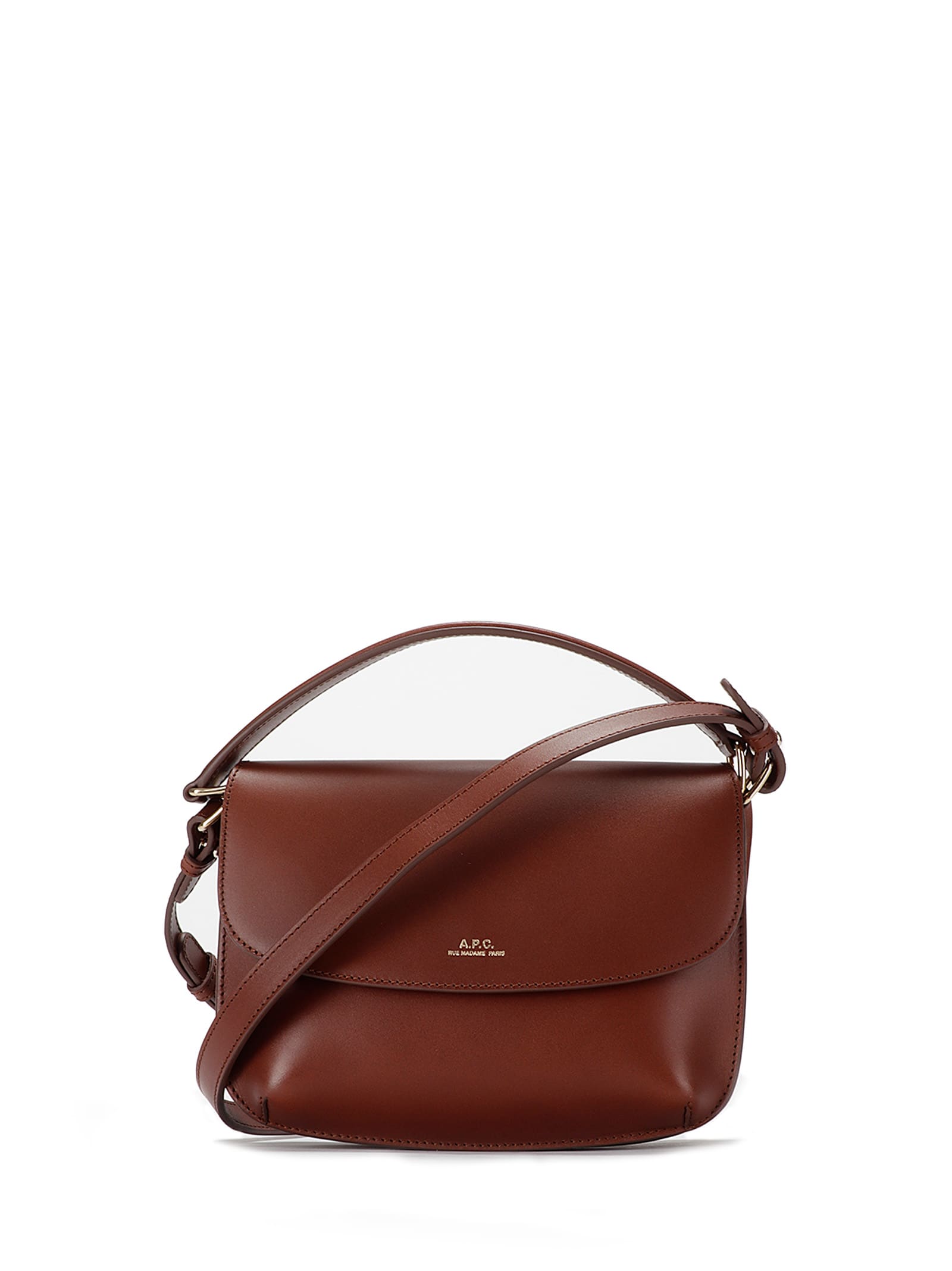 Shop Apc Sac Sarah Shoulder Mini In Hazelnut