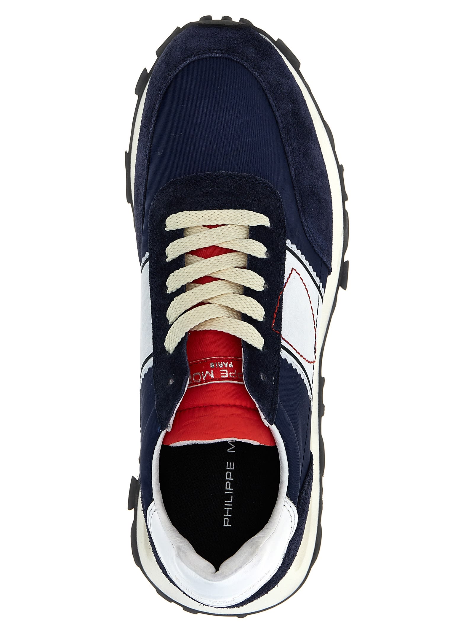 Shop Philippe Model Tour Low Sneakers In Blue/white