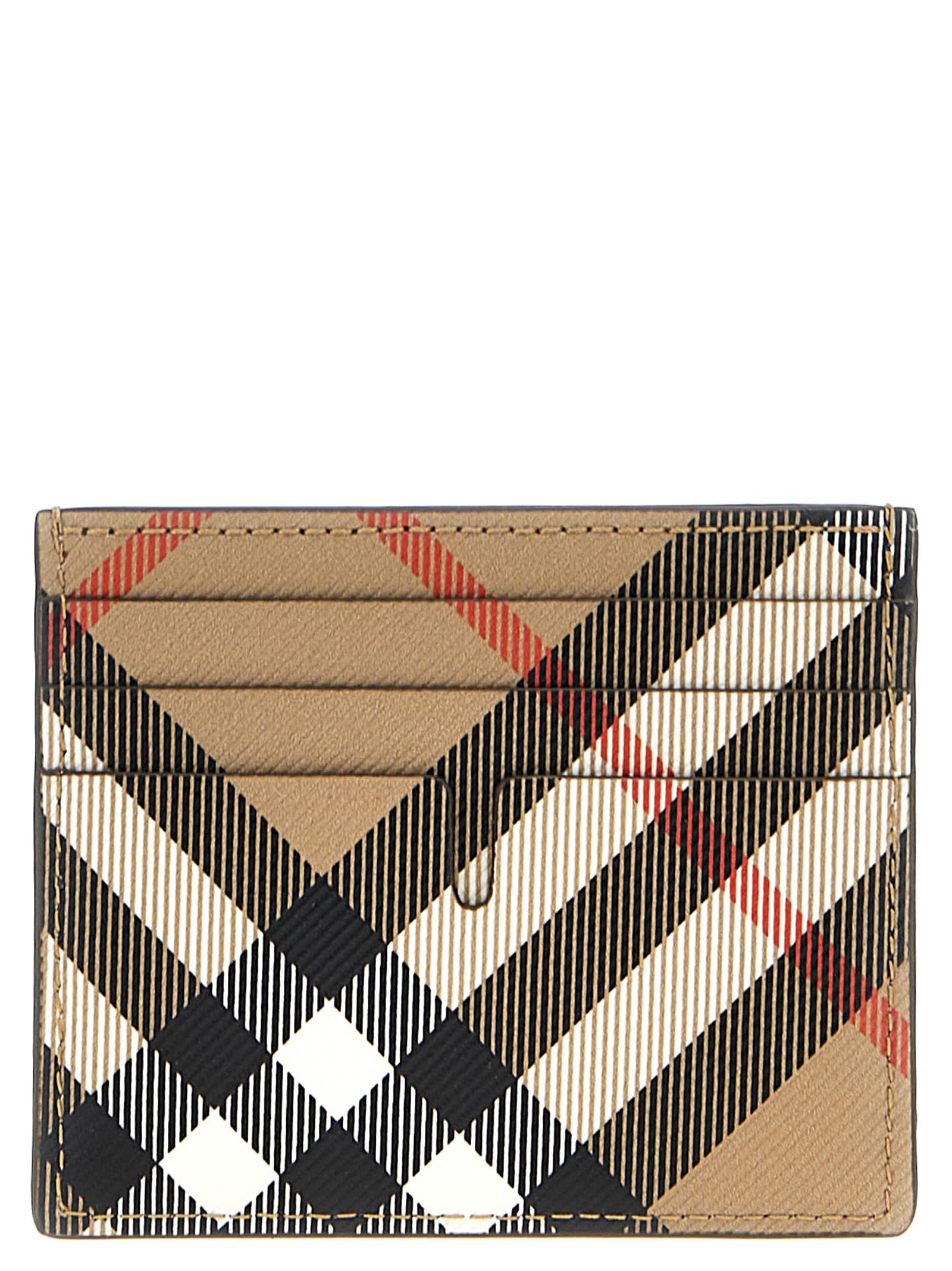 BURBERRY TALL CHECK CARD HOLDER 