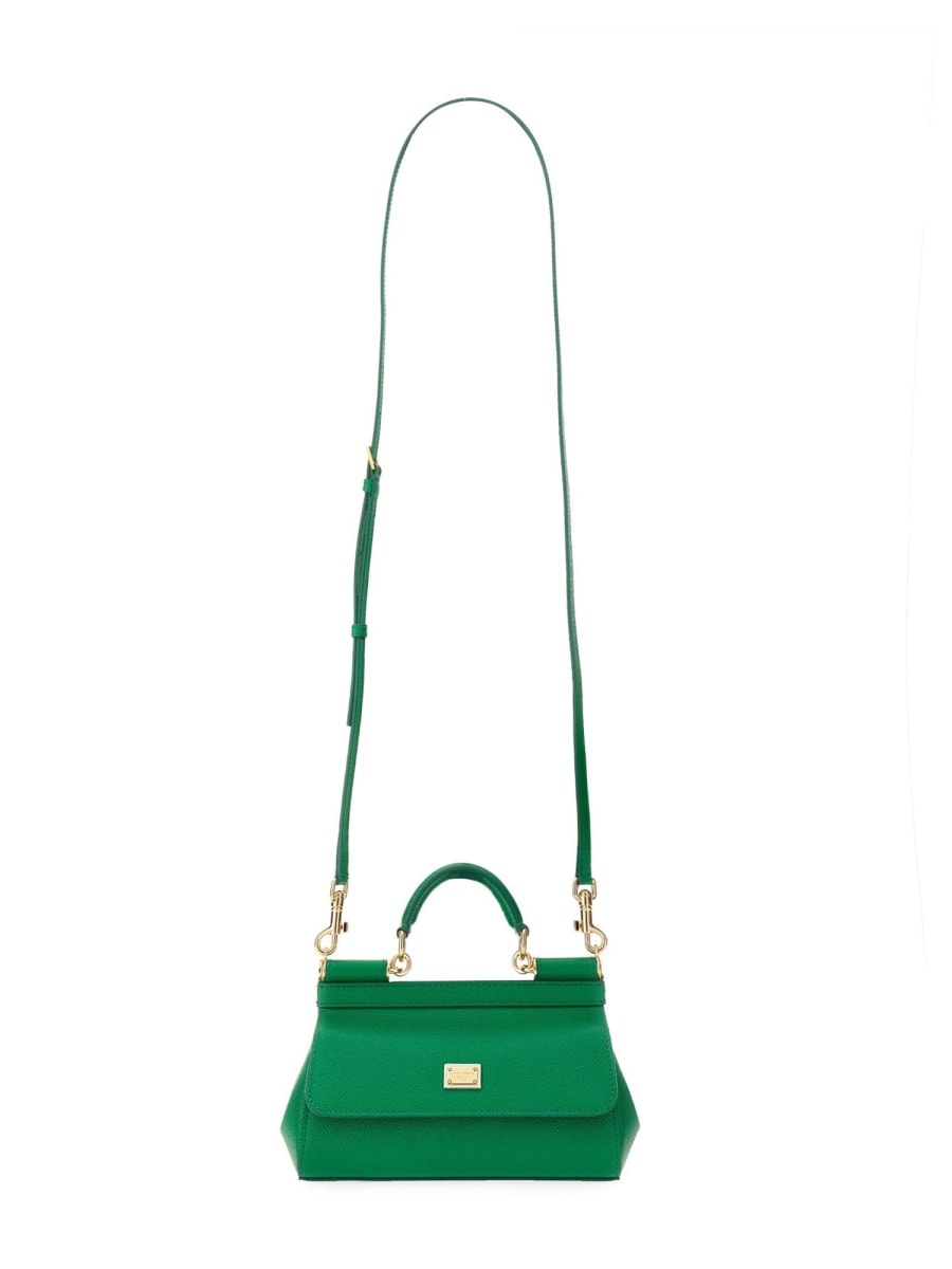 Shop Dolce & Gabbana Bag Sicily Small In Green