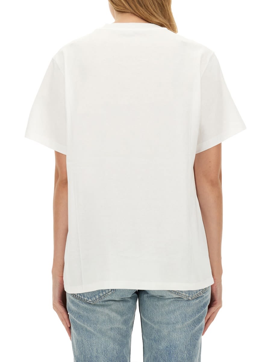 Shop Stella Mccartney T-shirt About Time In White