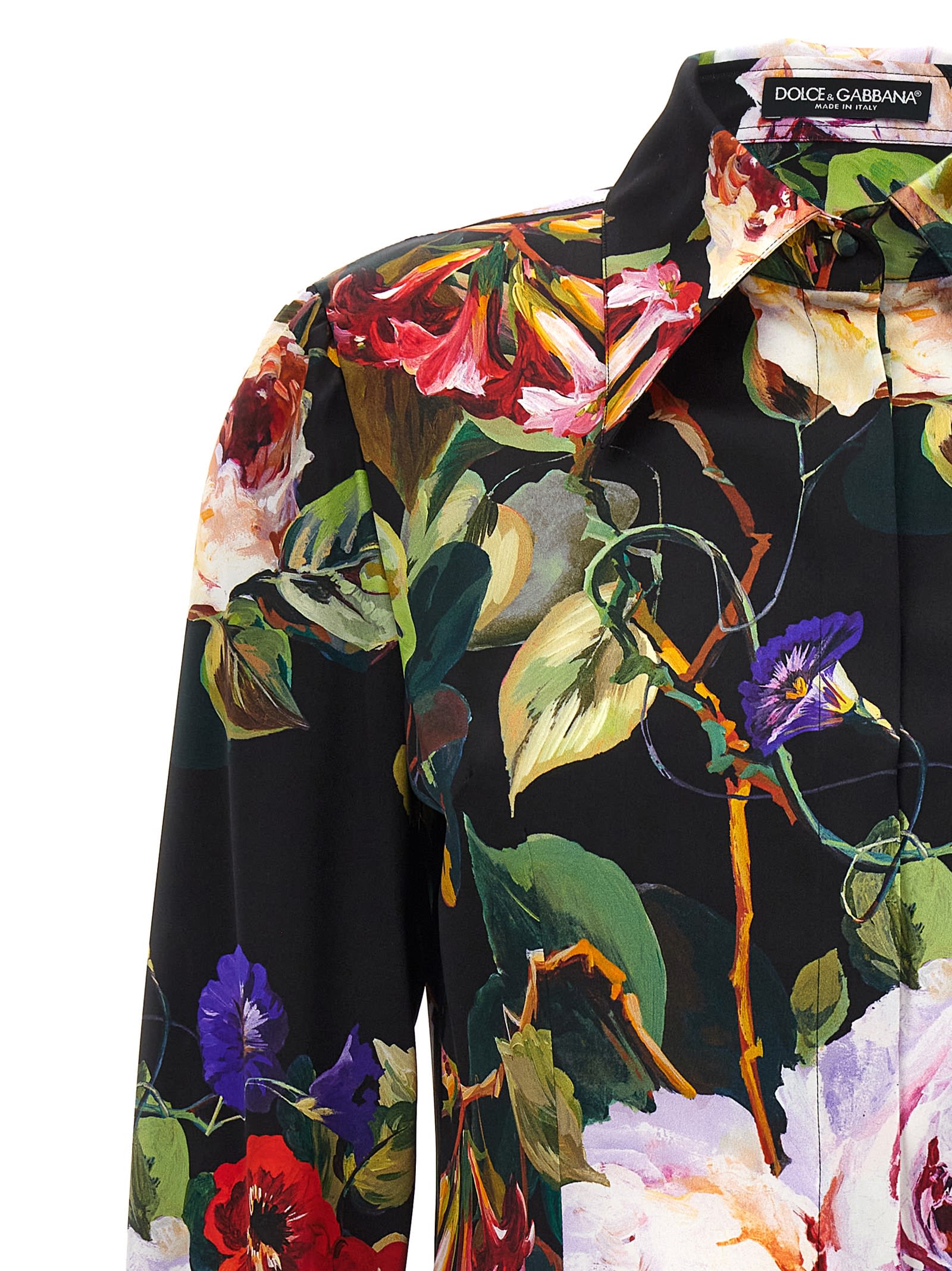 Shop Dolce & Gabbana Roseto Shirt In Multicolor