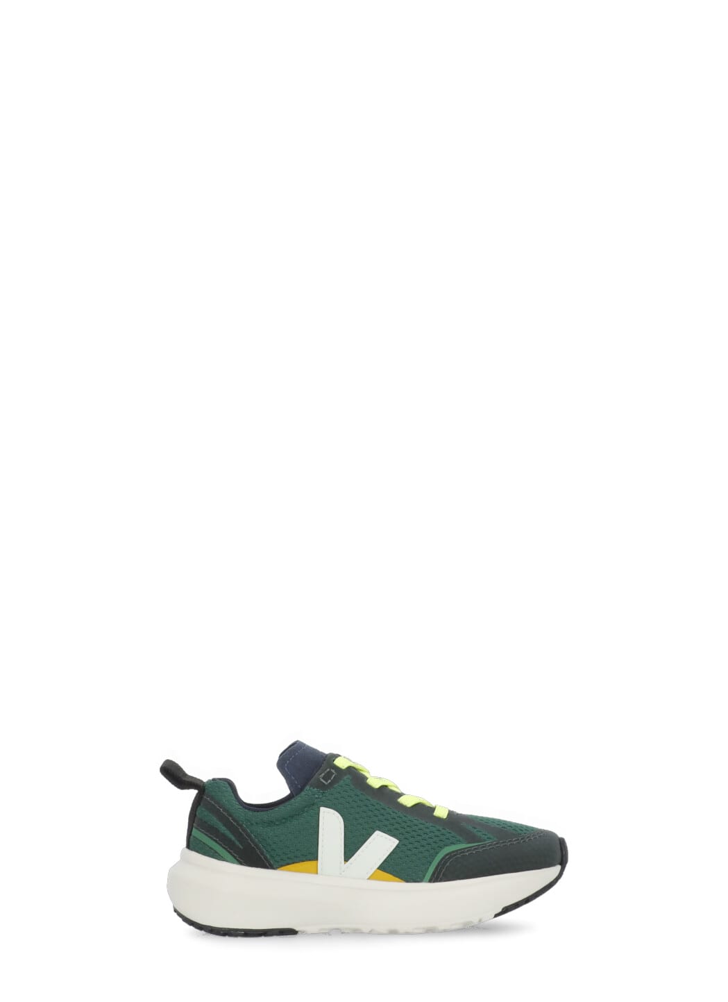 Veja Green Sneakers For Boy With Logo In Green