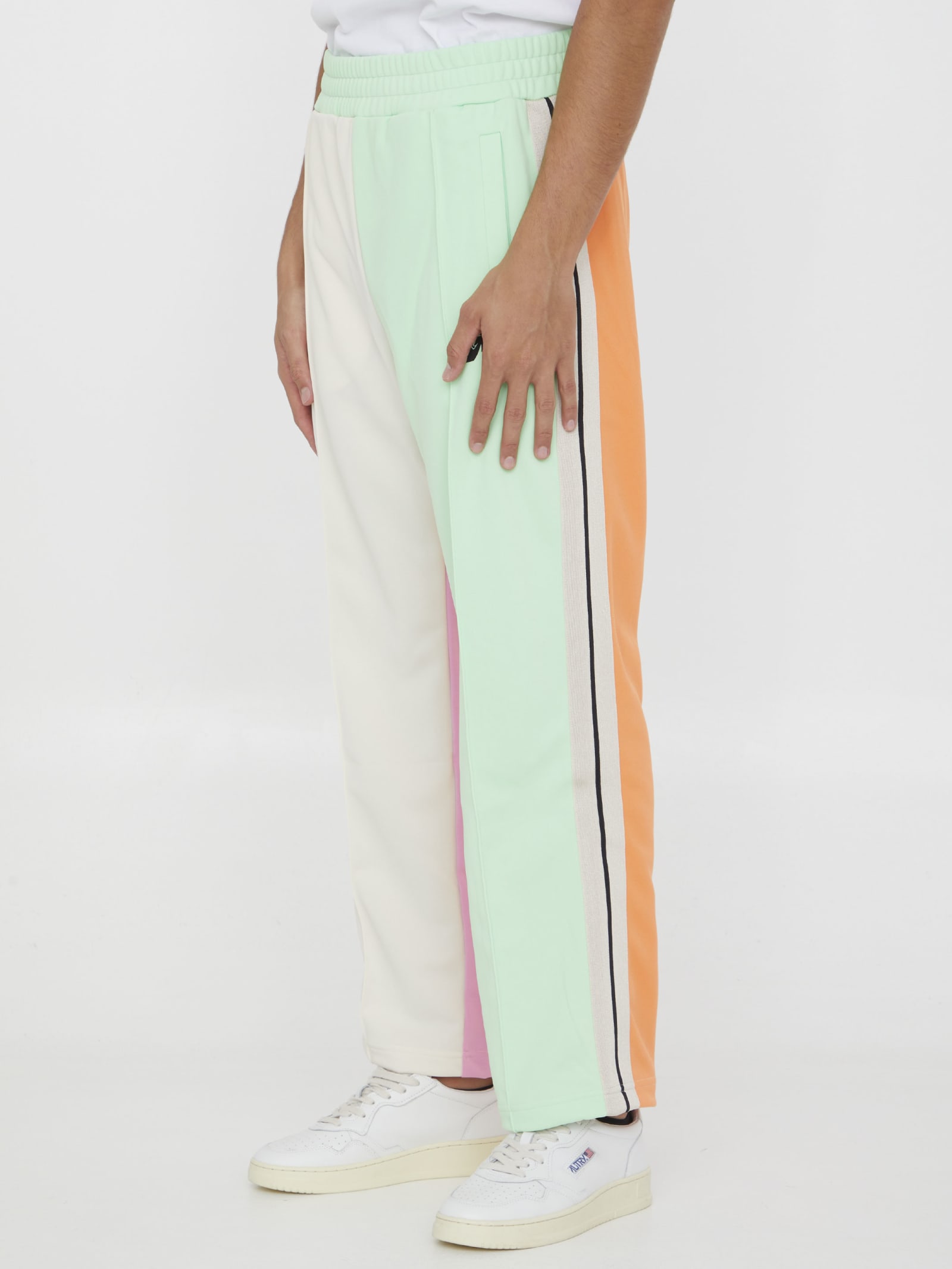 Shop Palm Angels Hunter Colorblock Track Pants In Multicolor