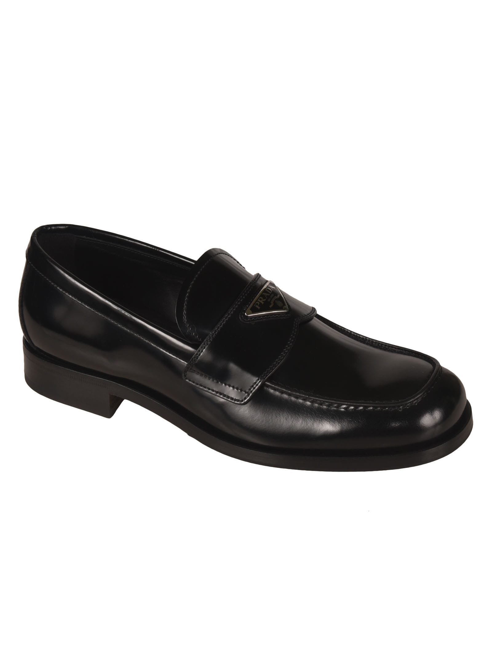 Prada Low Top Loafers In Nero