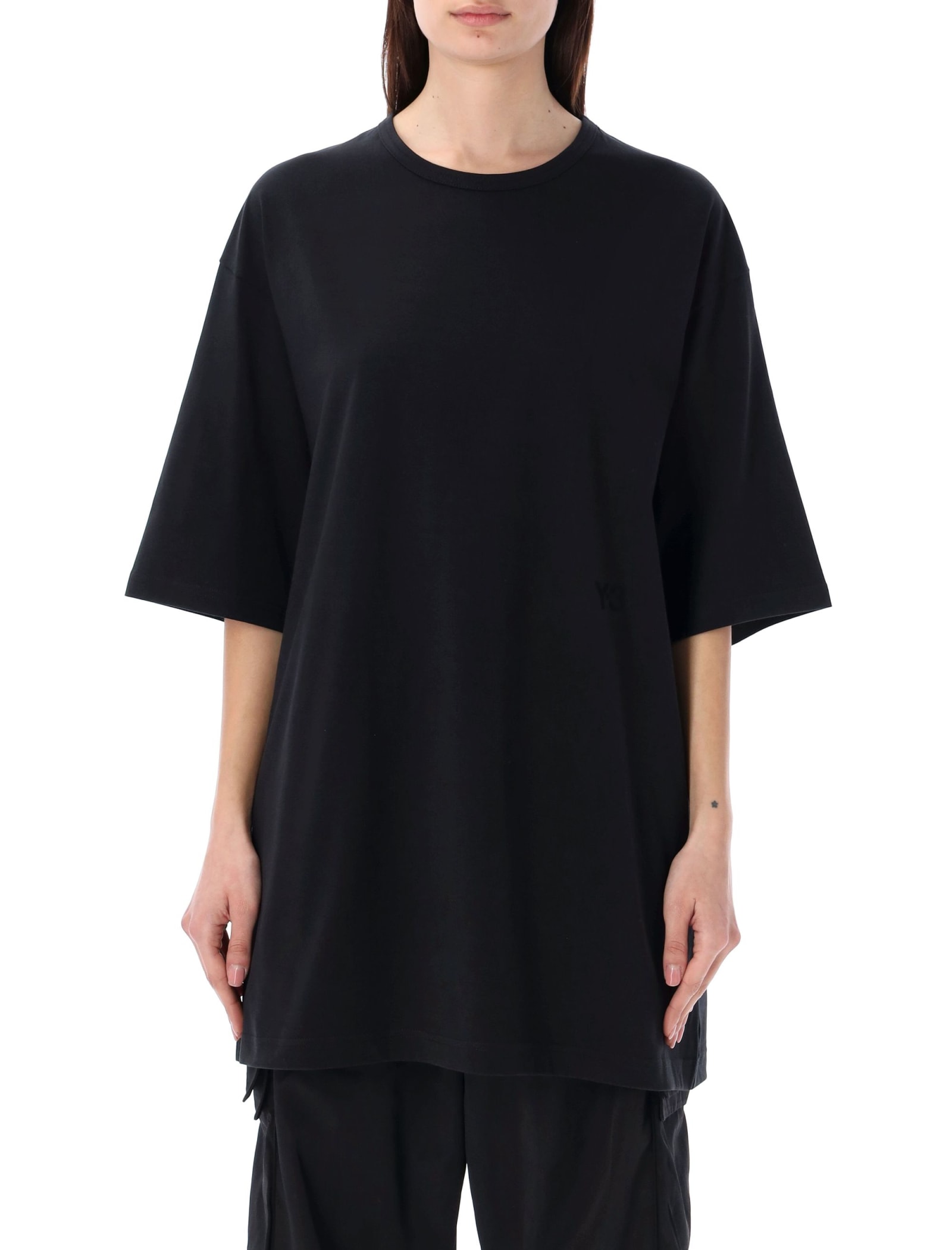 Shop Y-3 Boxy Tee With Logo In Black