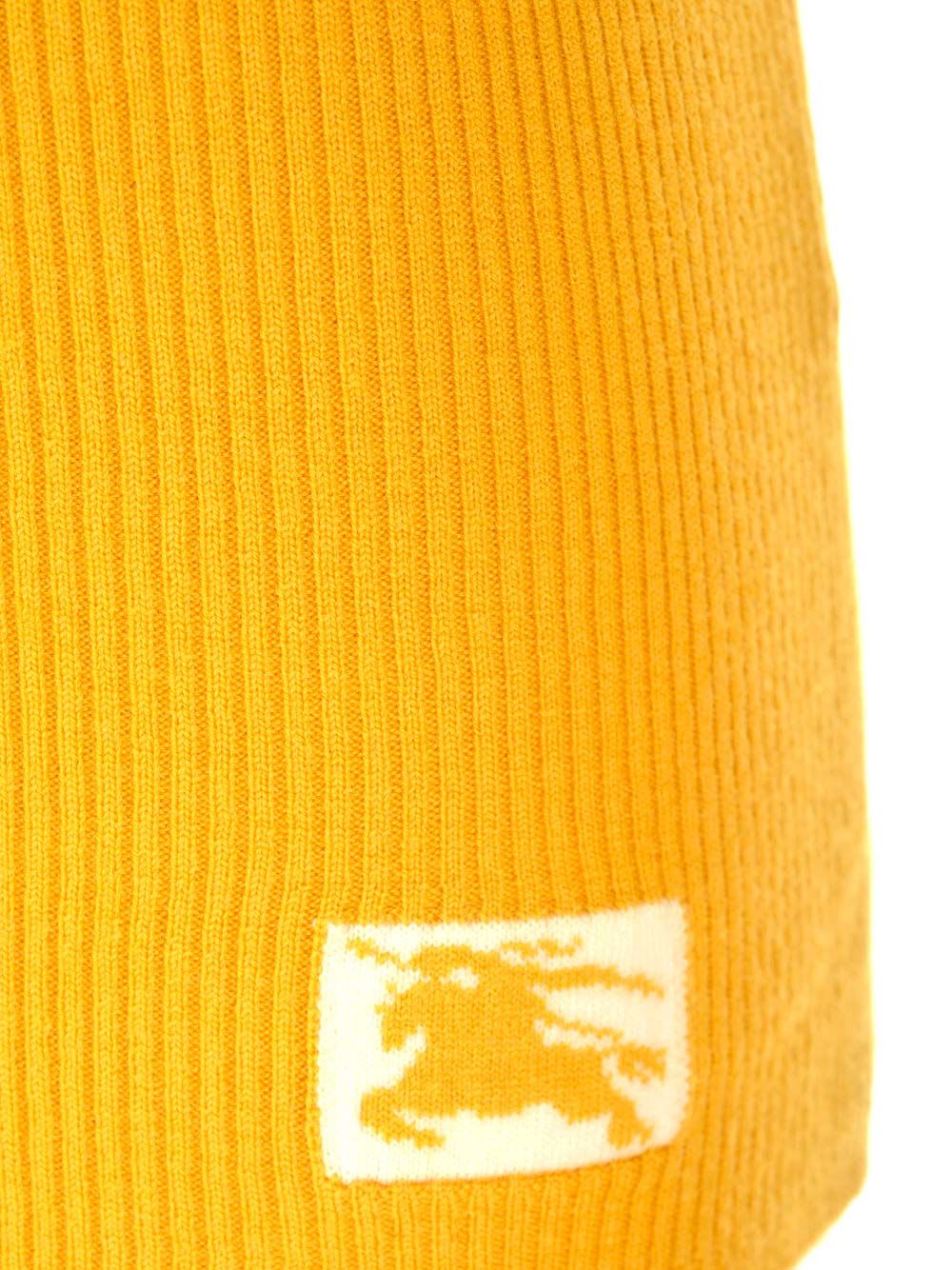 Shop Burberry Ribbed Wool Sweater In Yellow