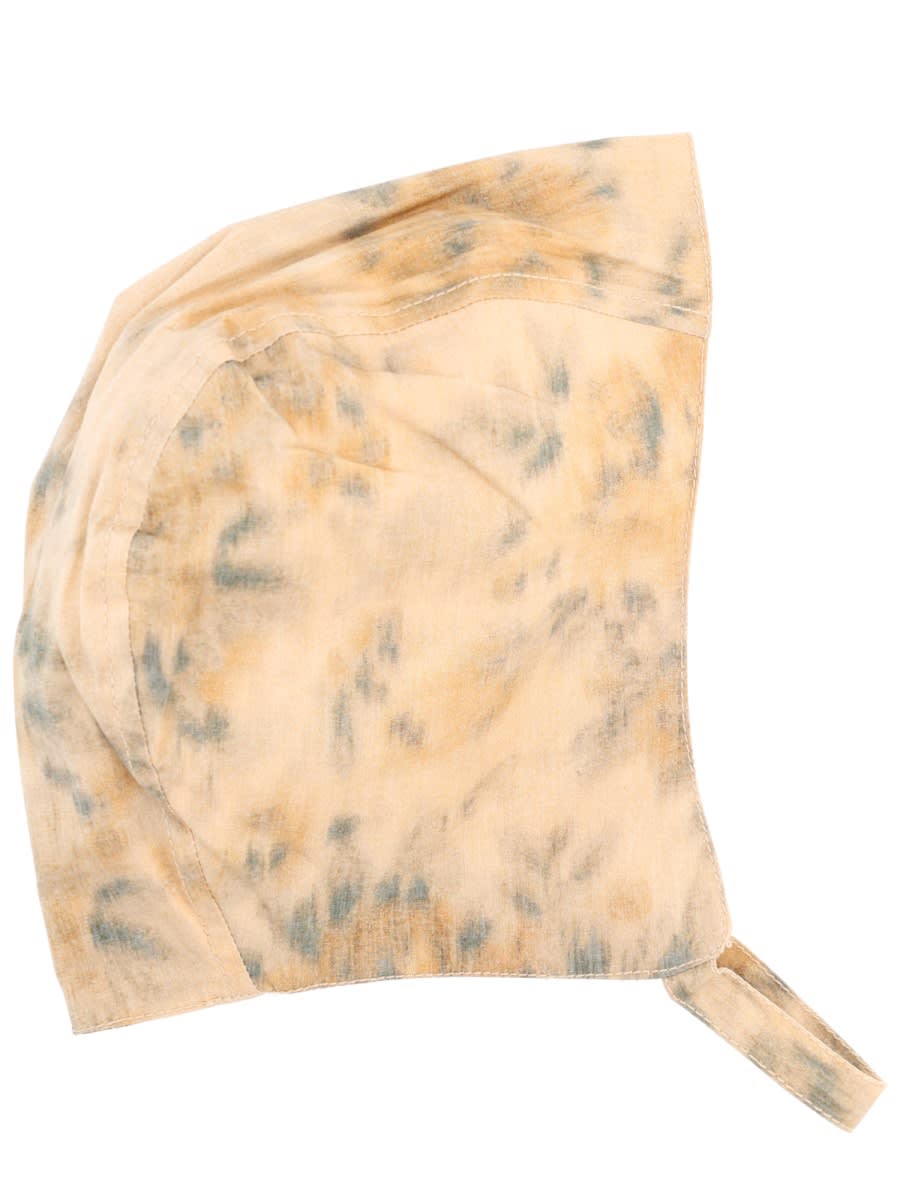 Ganni Adjustable Tie-dye Pattern Hat In Yellow