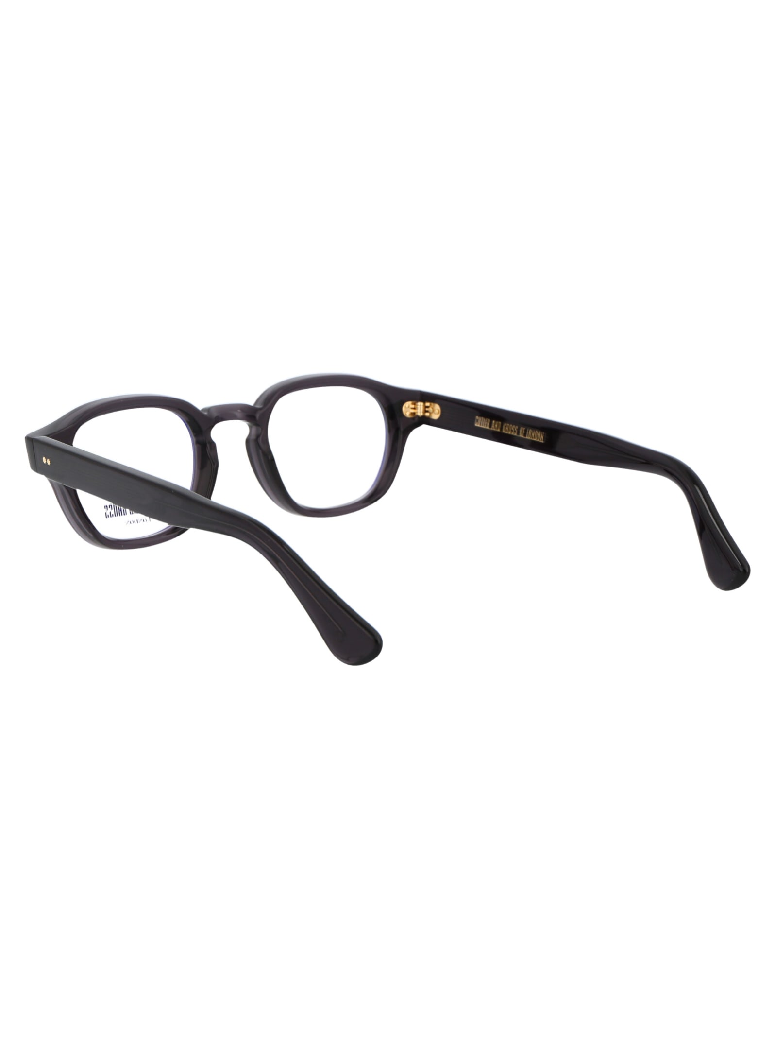 Cutler And Gross Dark Grey Acetate Glasses In Brown