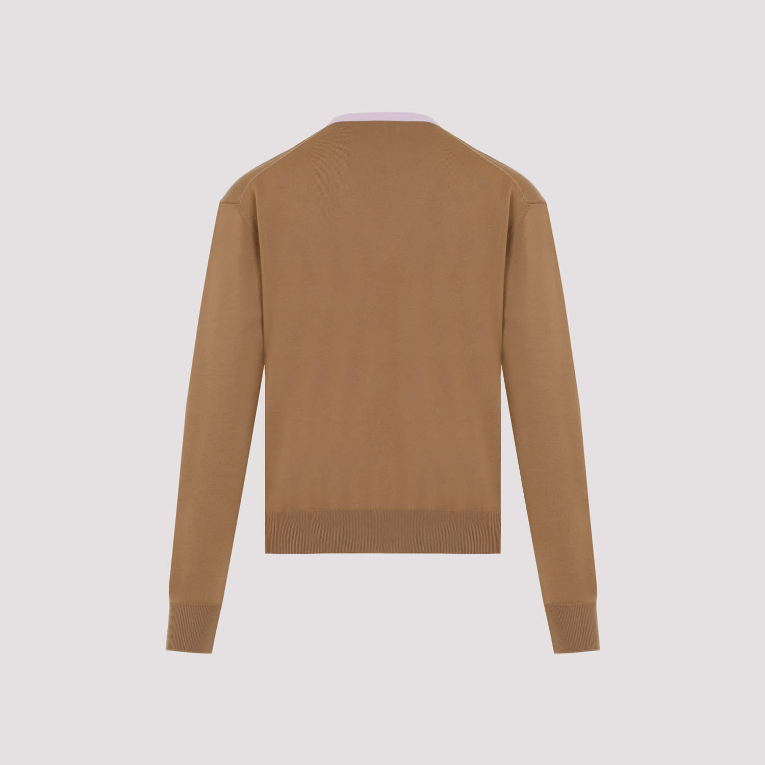 Shop Jil Sander Virgin Wool Pullover In Walnut