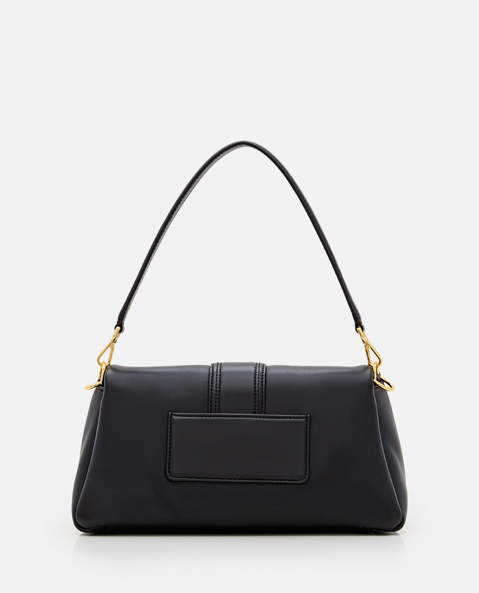 Shop Jacquemus Le Bambimou Leather Shoulder Bag In Black