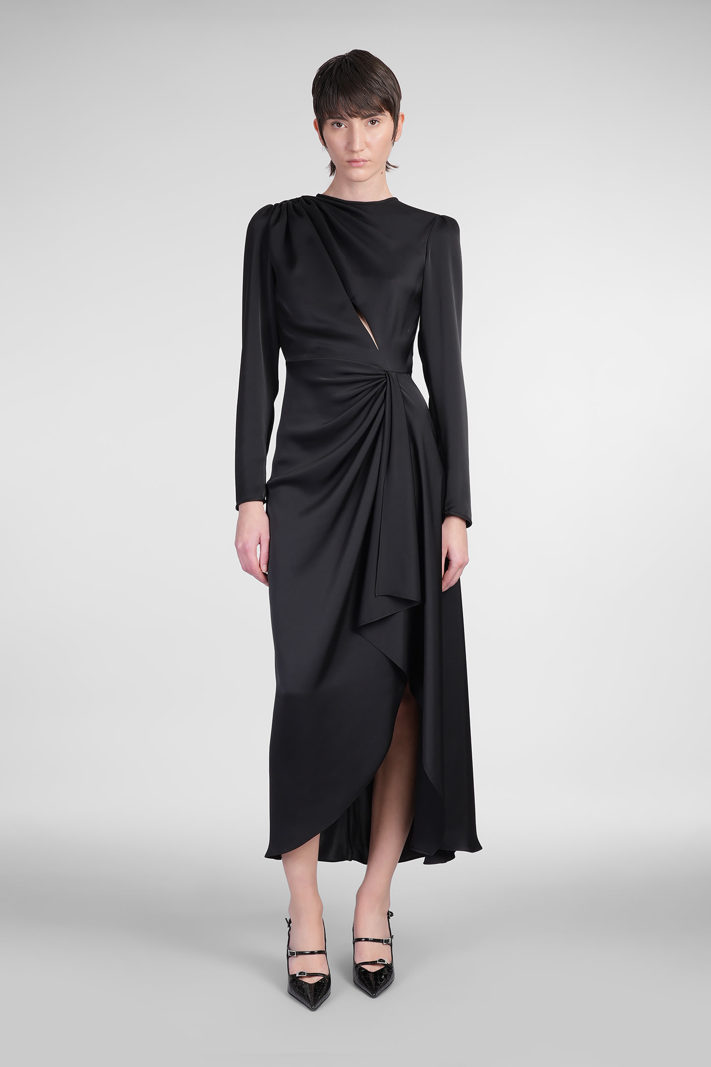 Anina Dress In Black Polyester