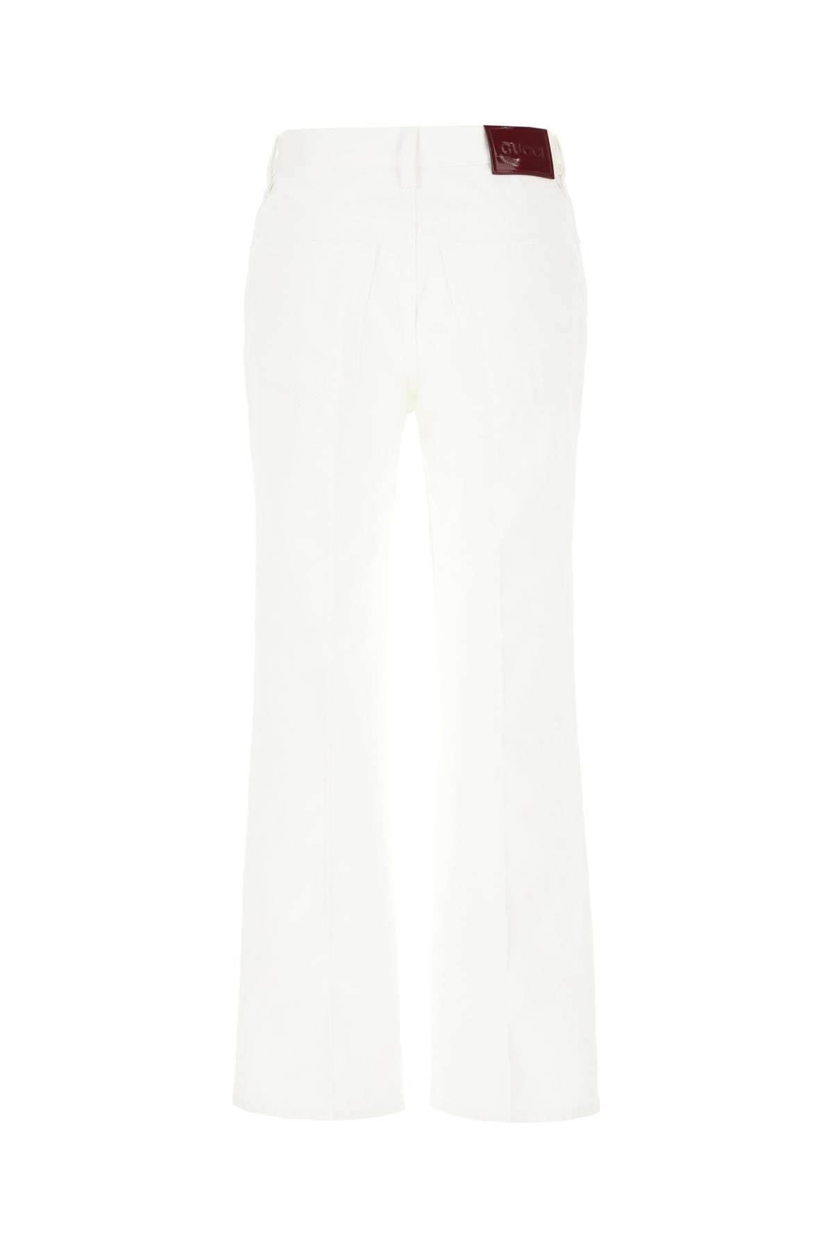 Shop Gucci White Denim Jeans