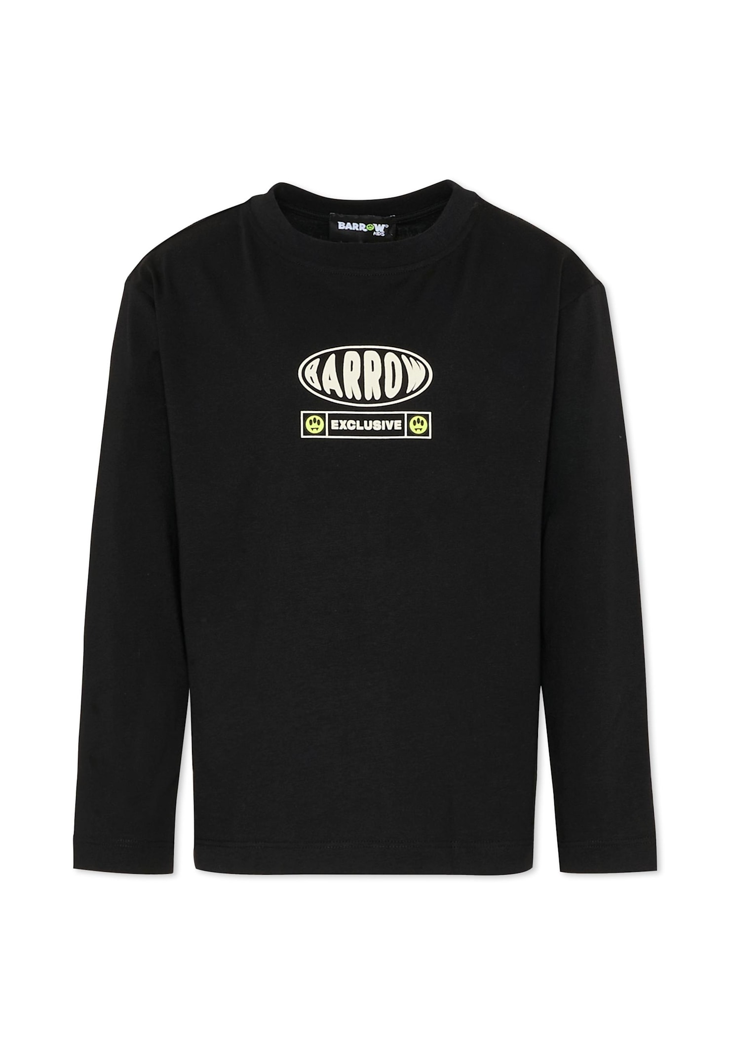 Barrow Black T-shirt For Kids With Logo In Black