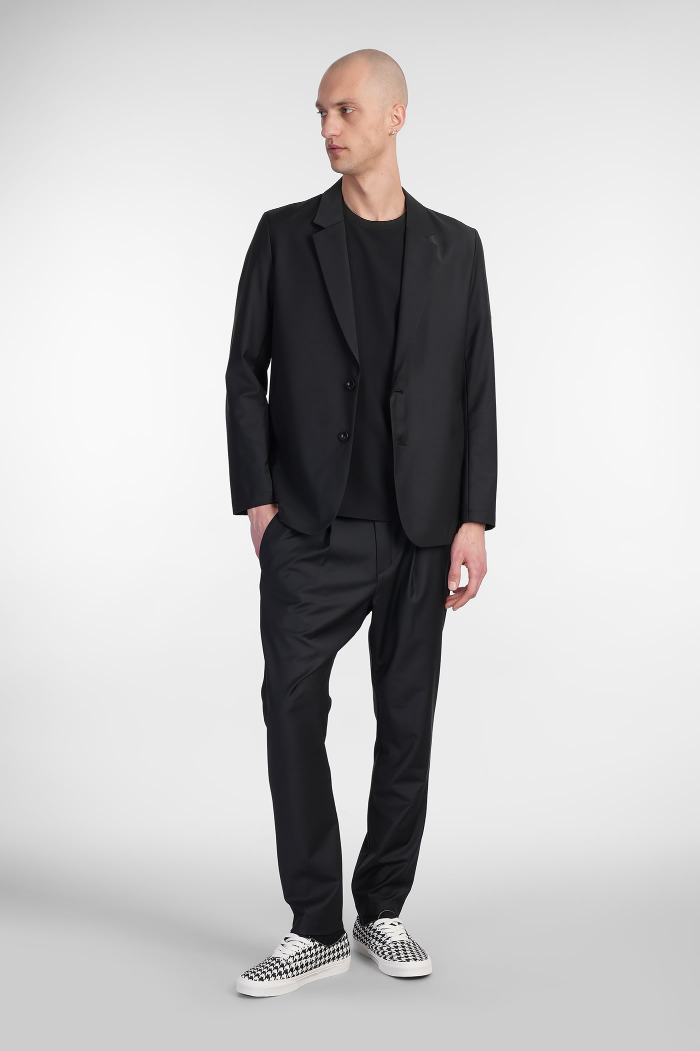 Attachment Blazer In Blue Polyester In Black