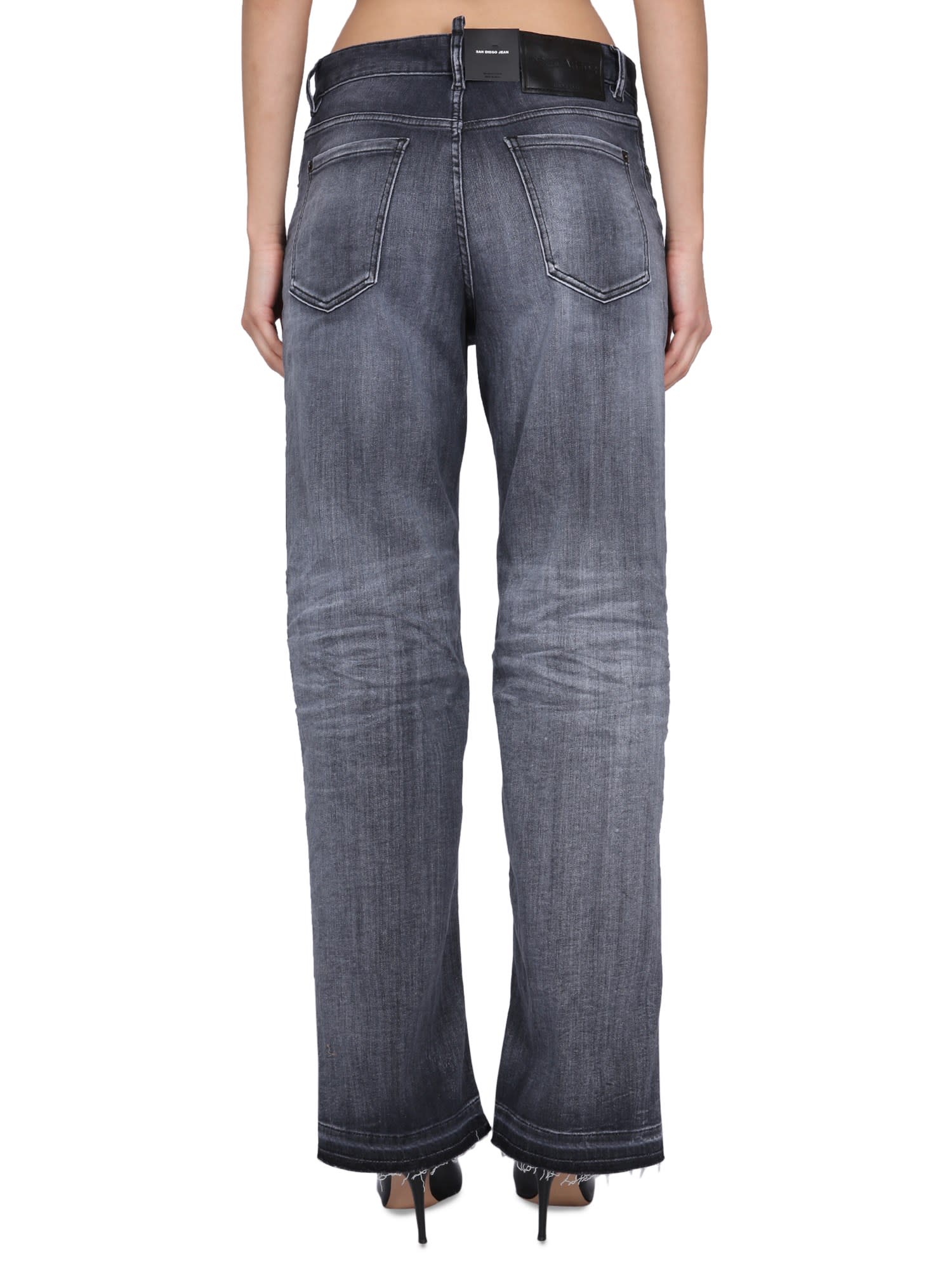 Shop Dsquared2 San Diego Jeans In Black
