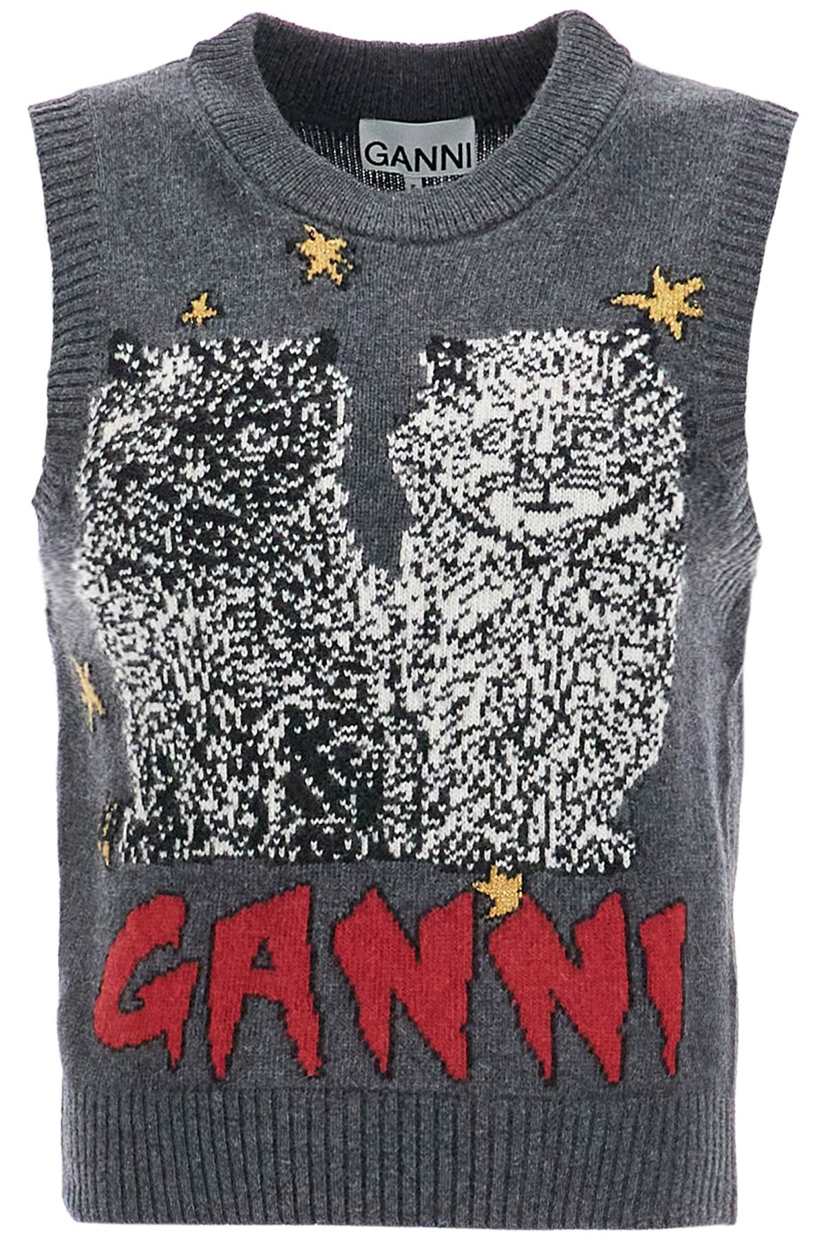 graphic Cats Vest