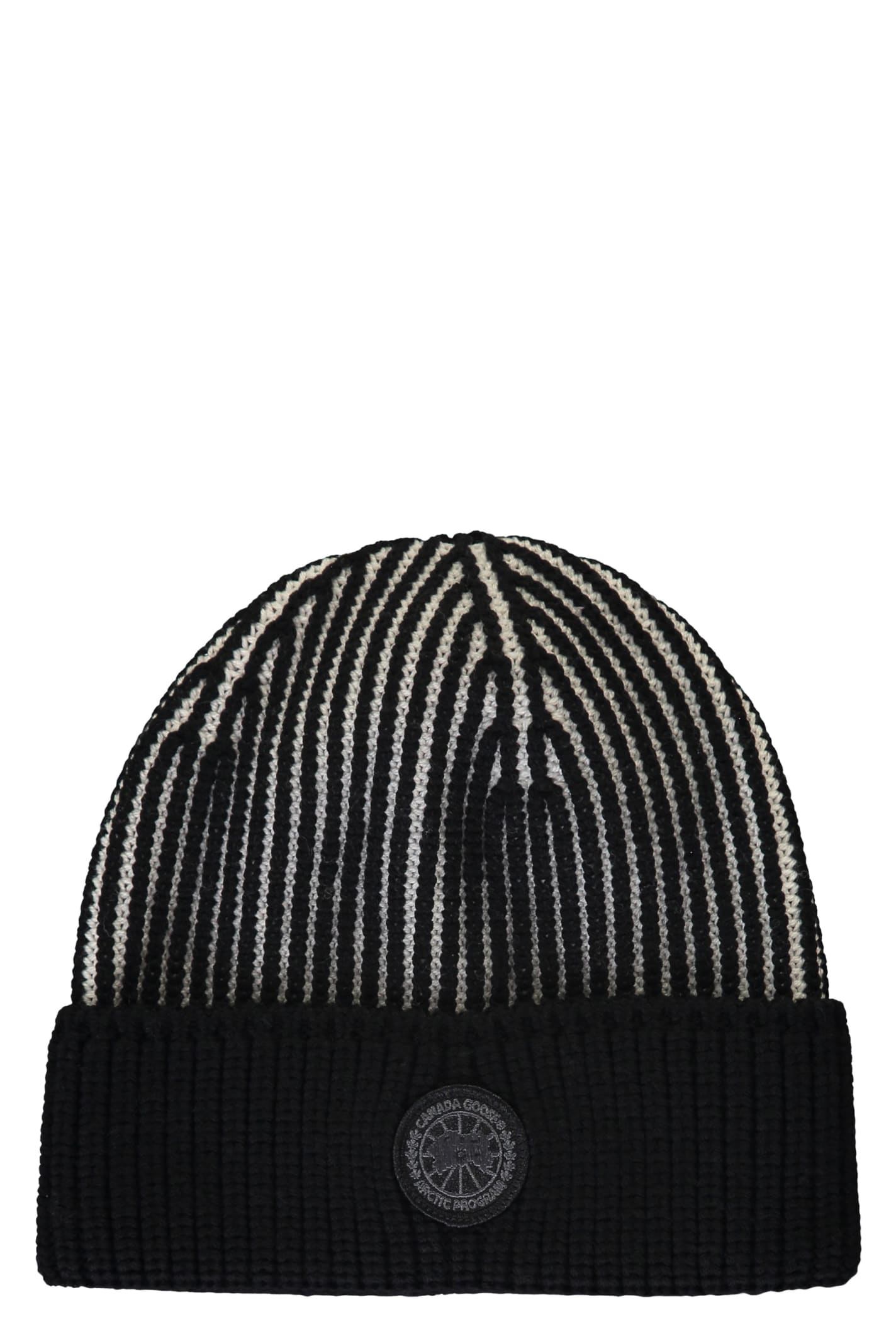 Shop Canada Goose Wool Hat In Black