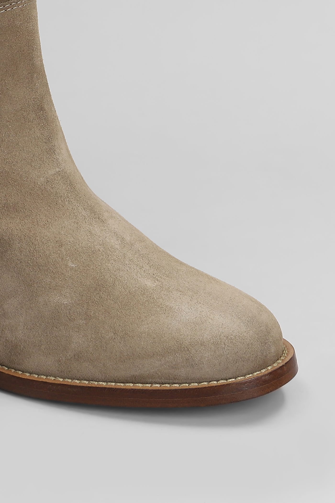 Via Roma 15 Ankle Boots Inside Wedge In Taupe