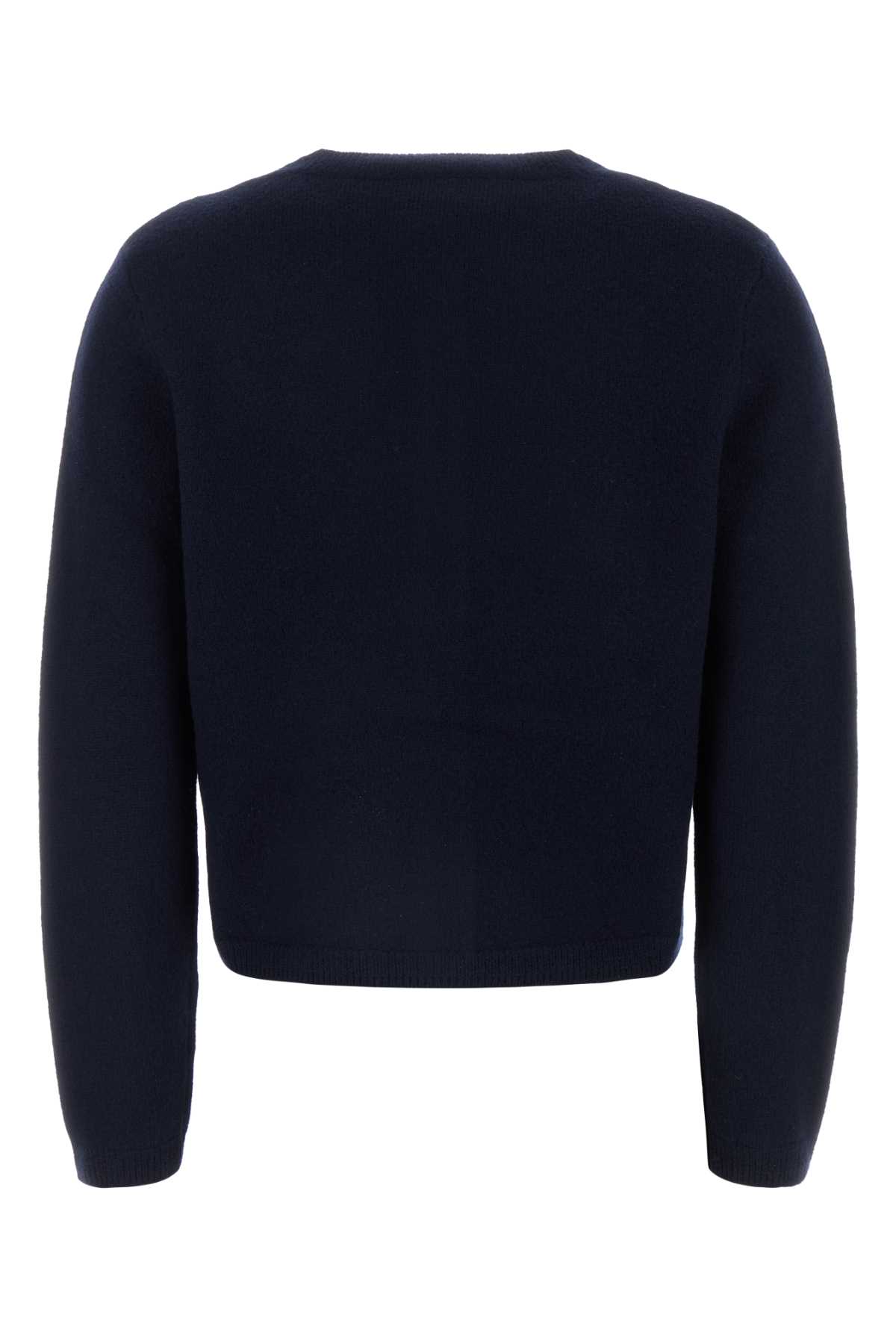 Apc Long-sleeved Knitted Cardigan In Blue
