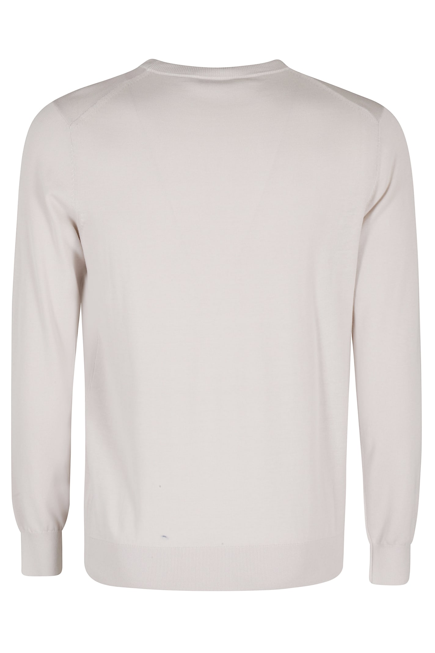 Kangra Cashmere Maglia Girocollo Cotone 1filo In Neutral