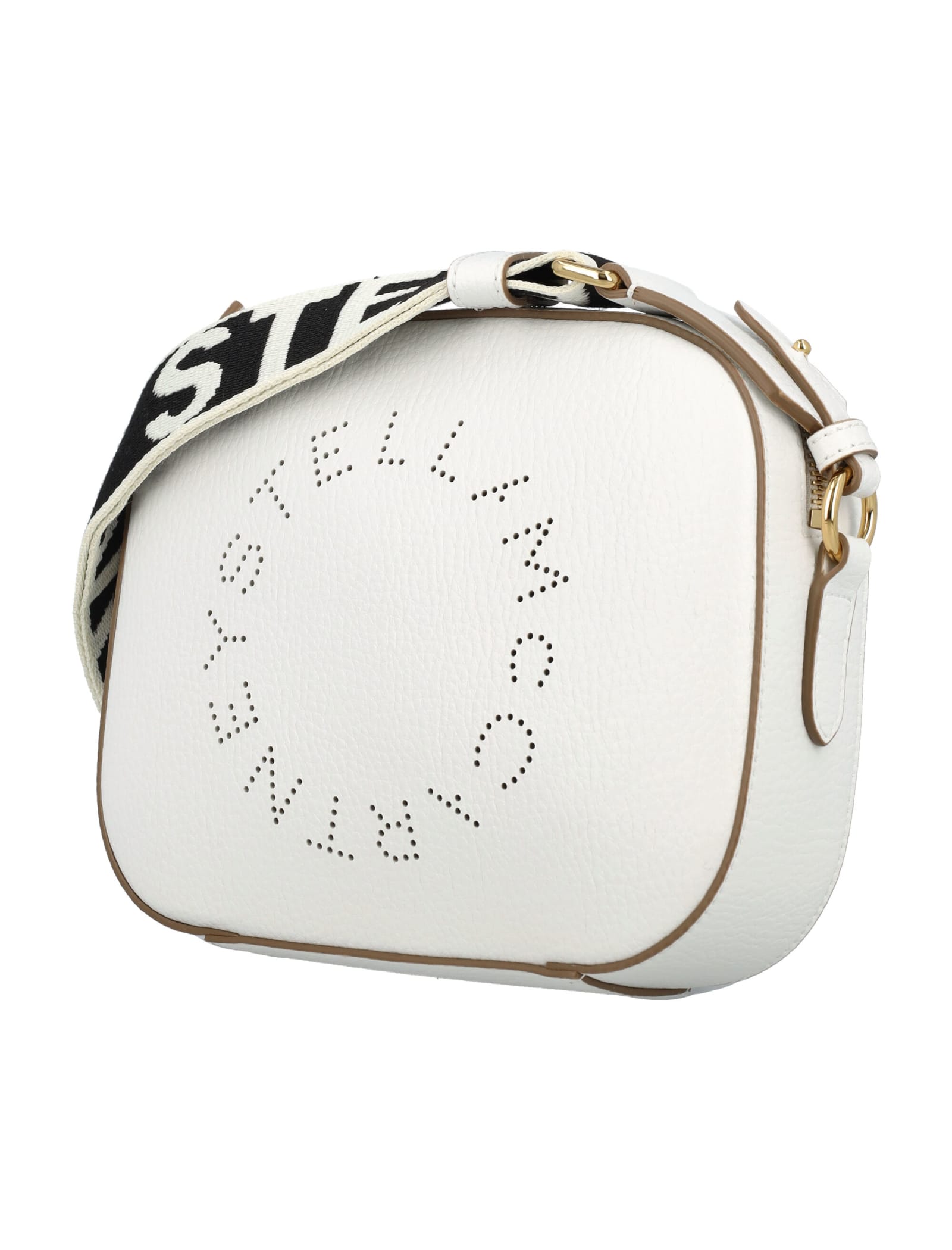 Shop Stella Mccartney Stella Logo Small Bag In Pure White