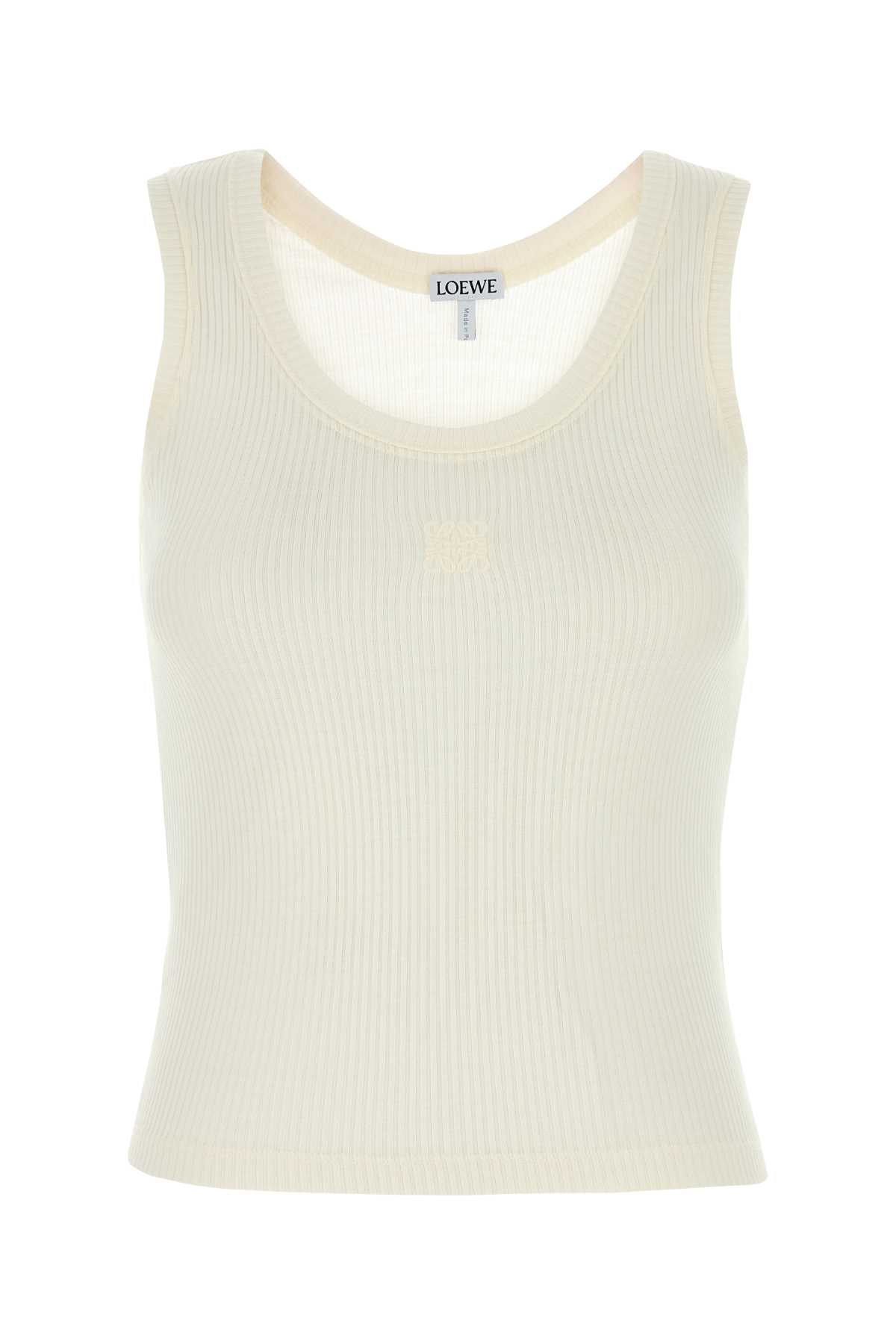 White Silk Tank Top