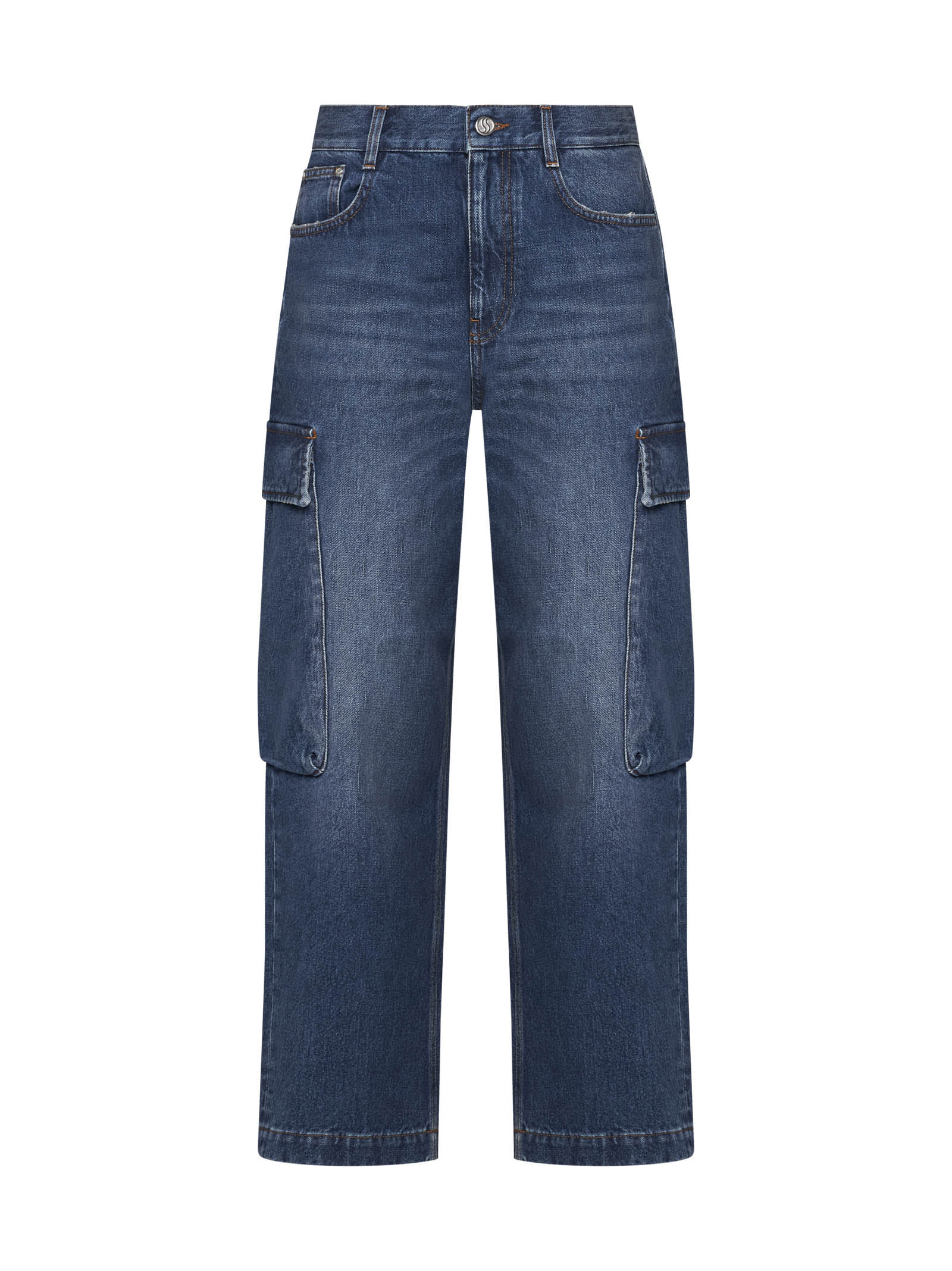 Stella Mccartney Jeans In Metallic