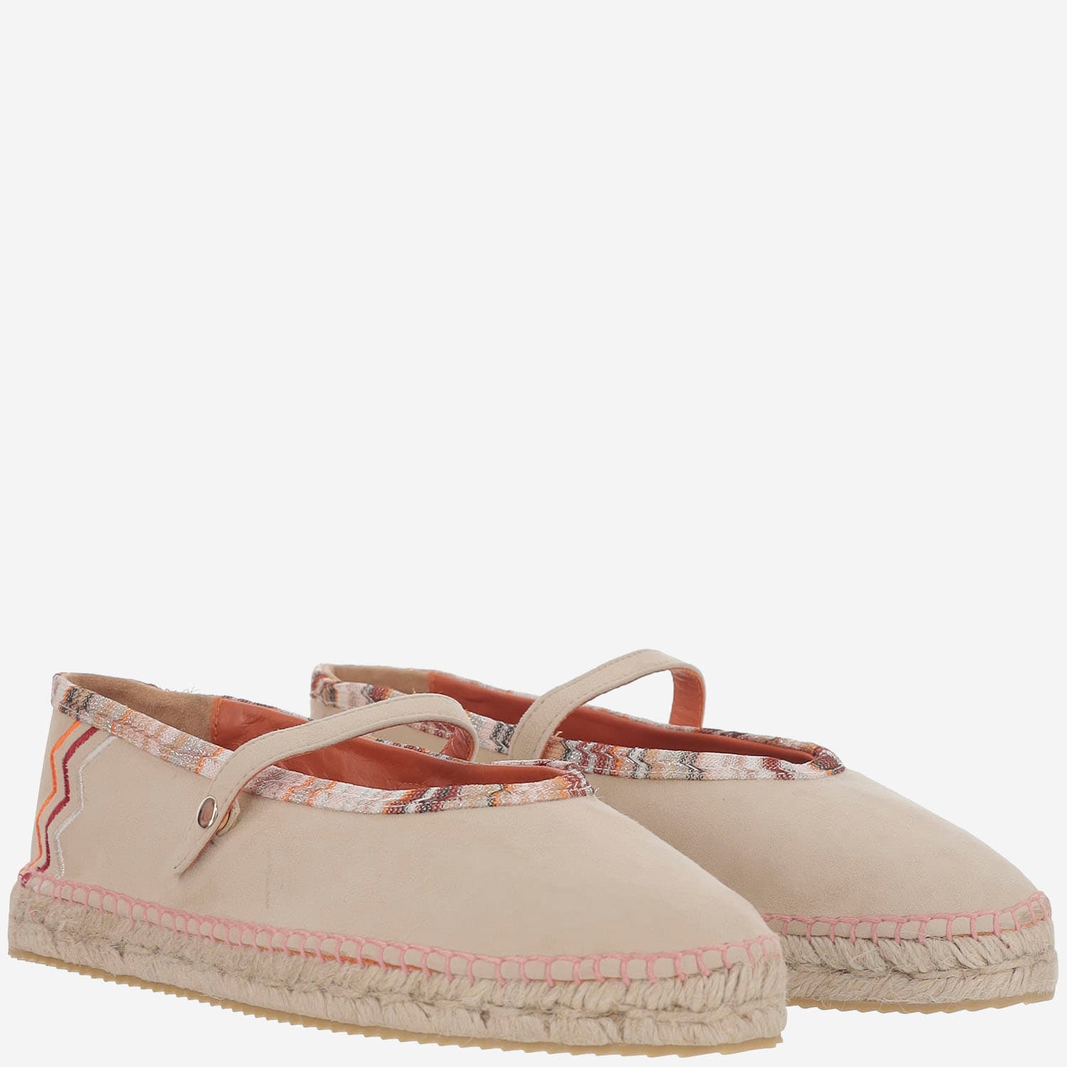 MISSONI VISCOSE-BLEND ESPADRILLES WITH ZIGZAG PATTERN