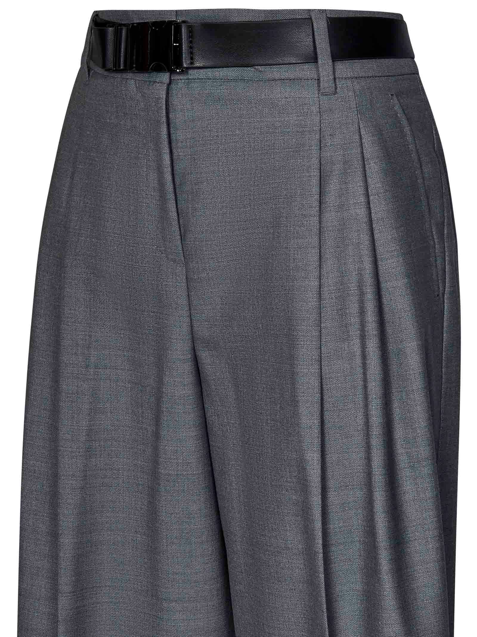 Shop Max Mara Maxmara Studio Juanita Trousers In Grey