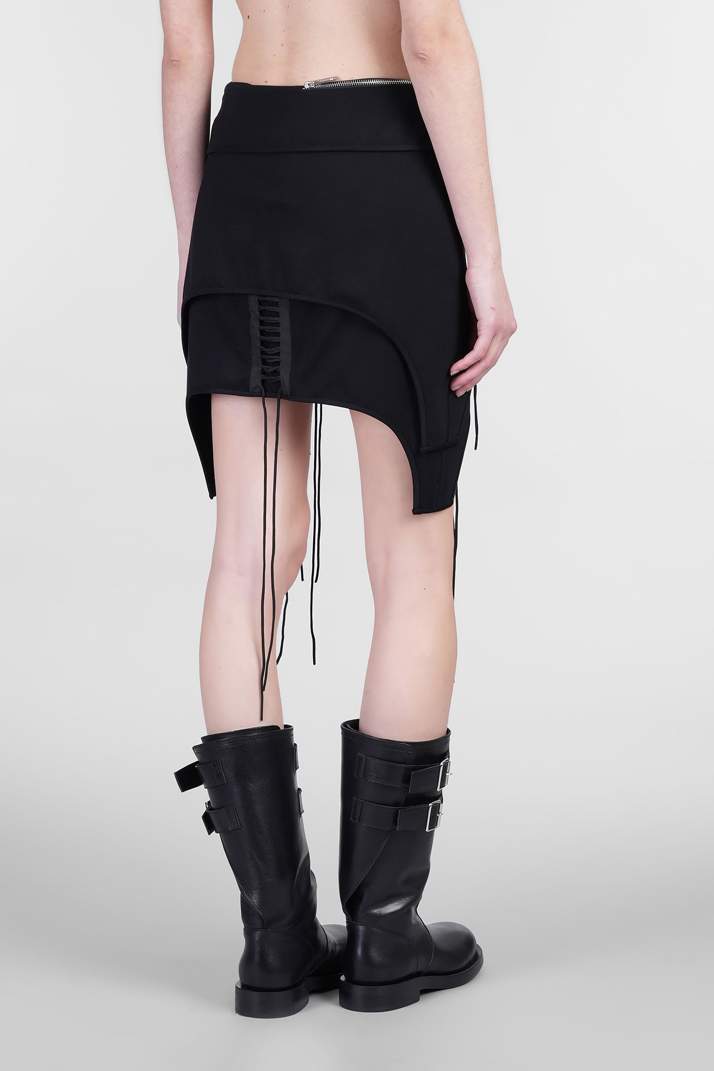 Helmut Lang Skirt In Black Rayon