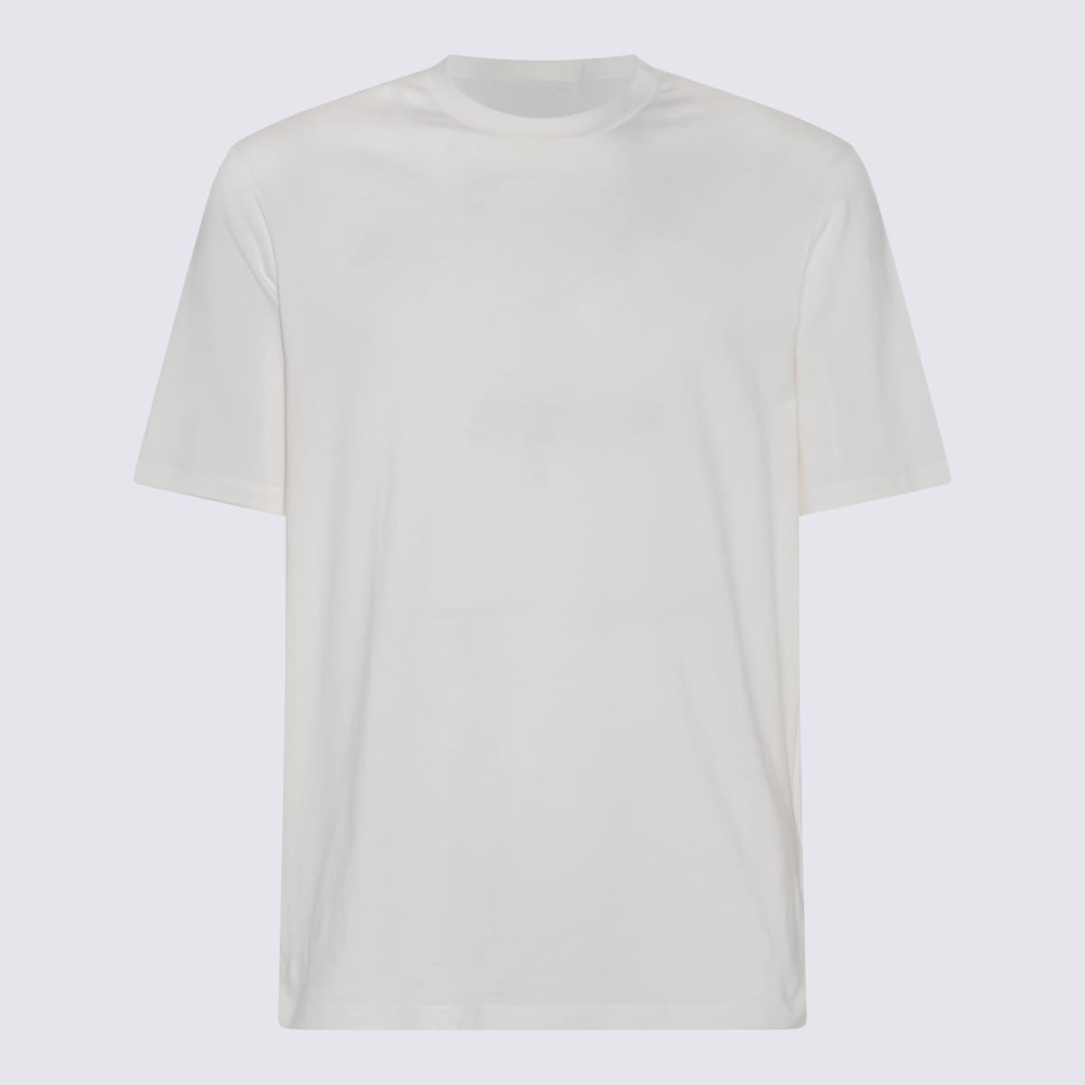 Shop Jil Sander Cream Cotton T-shirt In Coconut