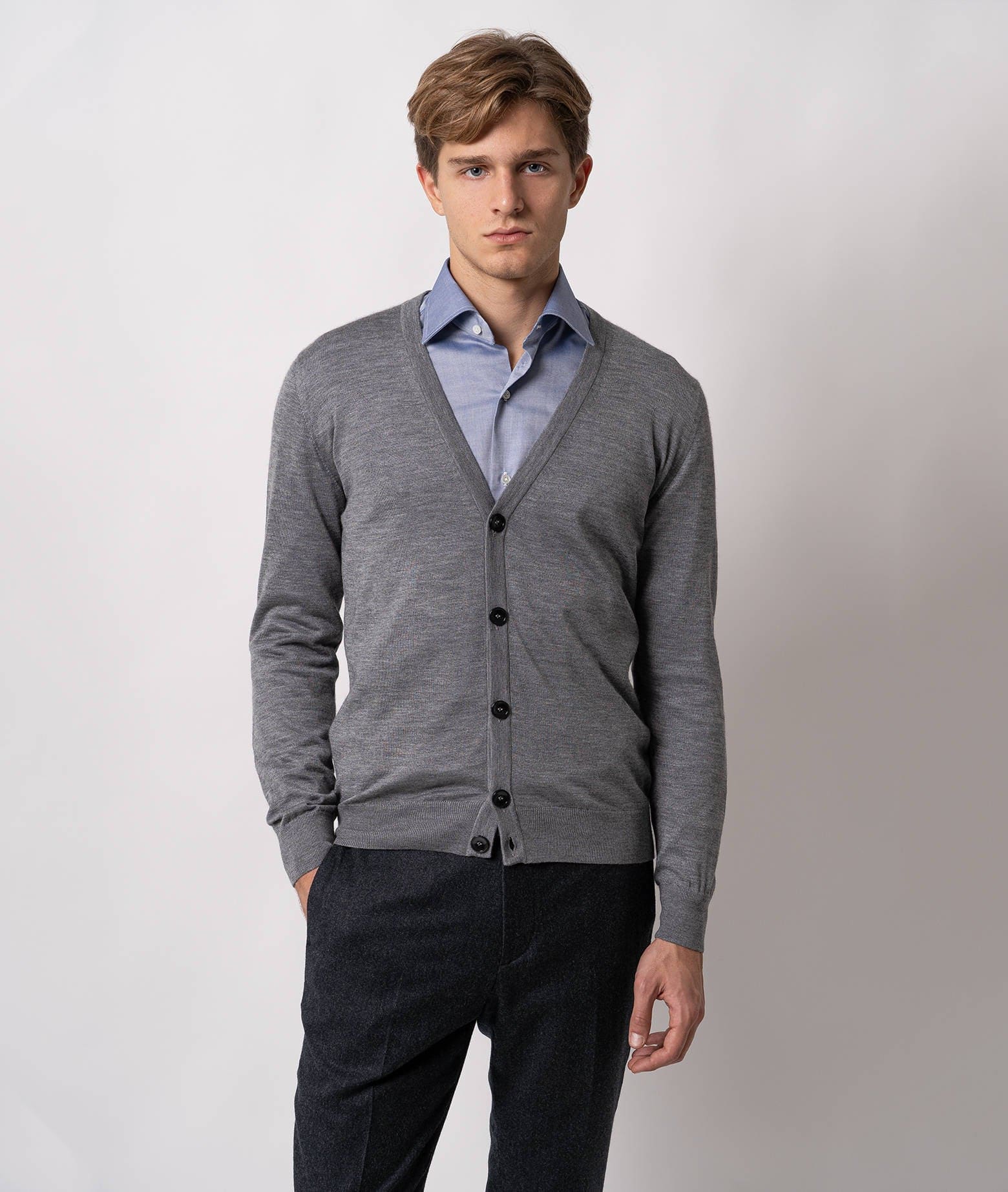 Larusmiani Cardigan Spirit 54 Cardigan In Gray