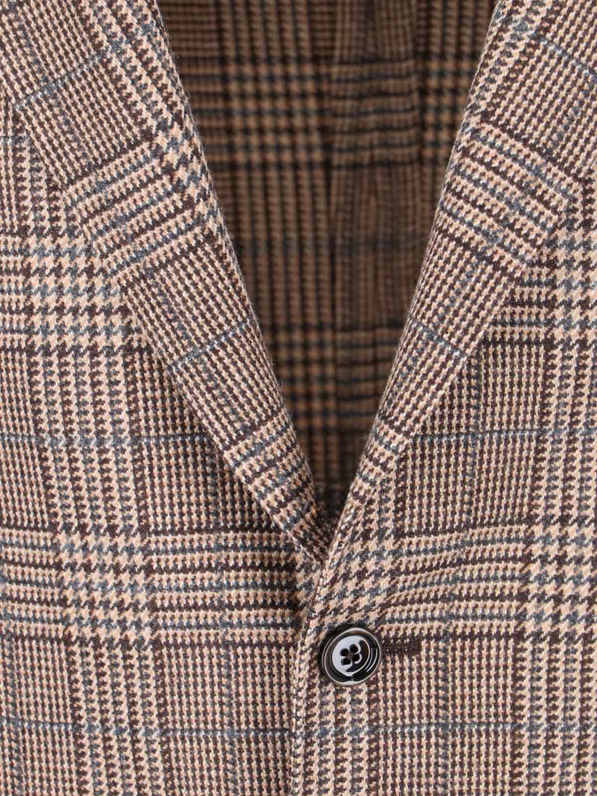 Shop Lardini Single-breasted Blazer In Brown