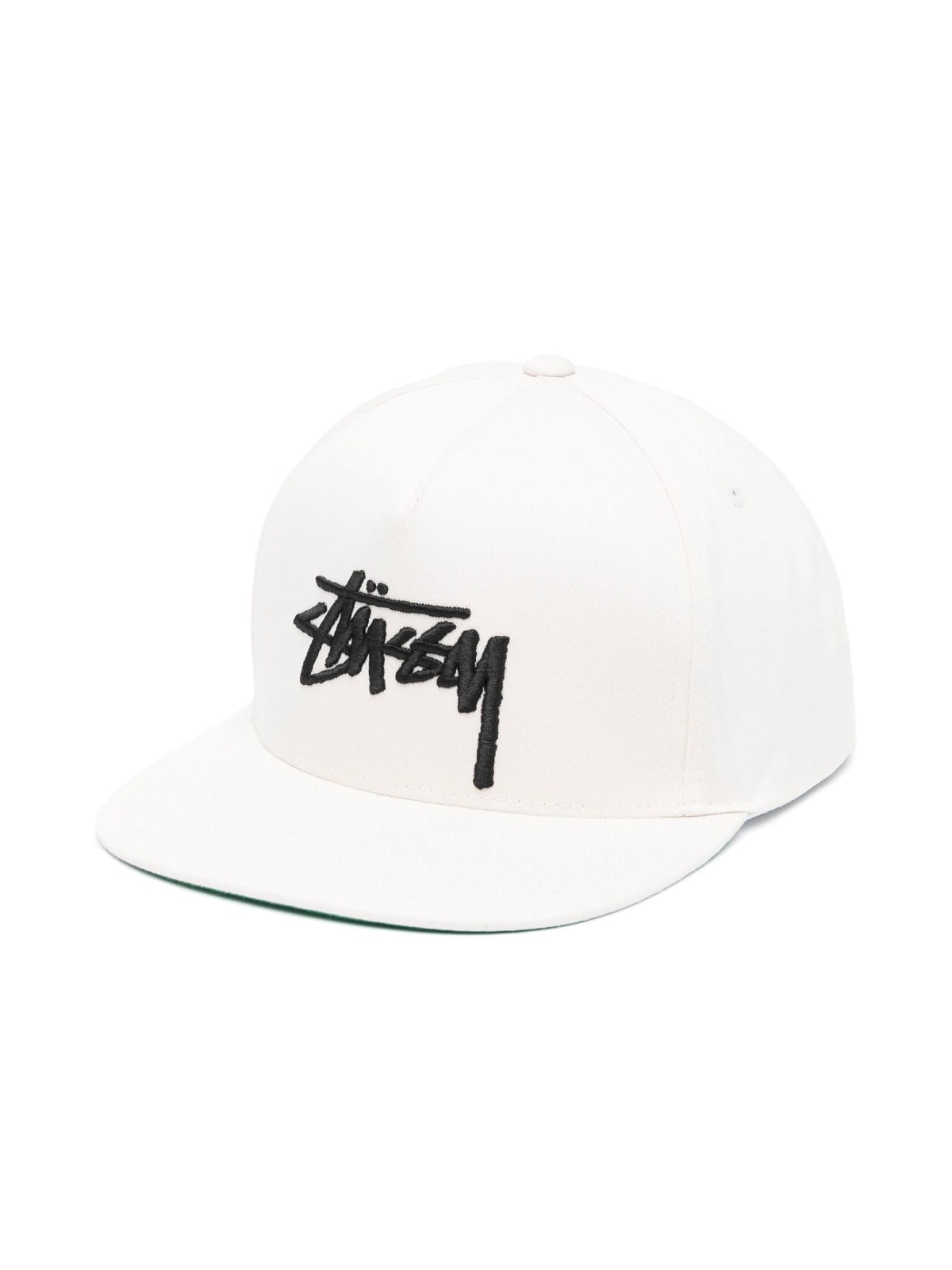 Shop Stussy Big Stock Point Crown Cap In White