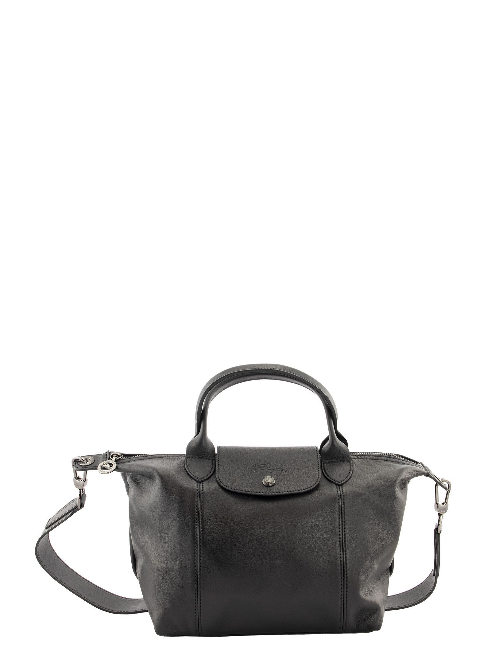 Longchamp Le Pliage Cuir - Top Handle Bag S