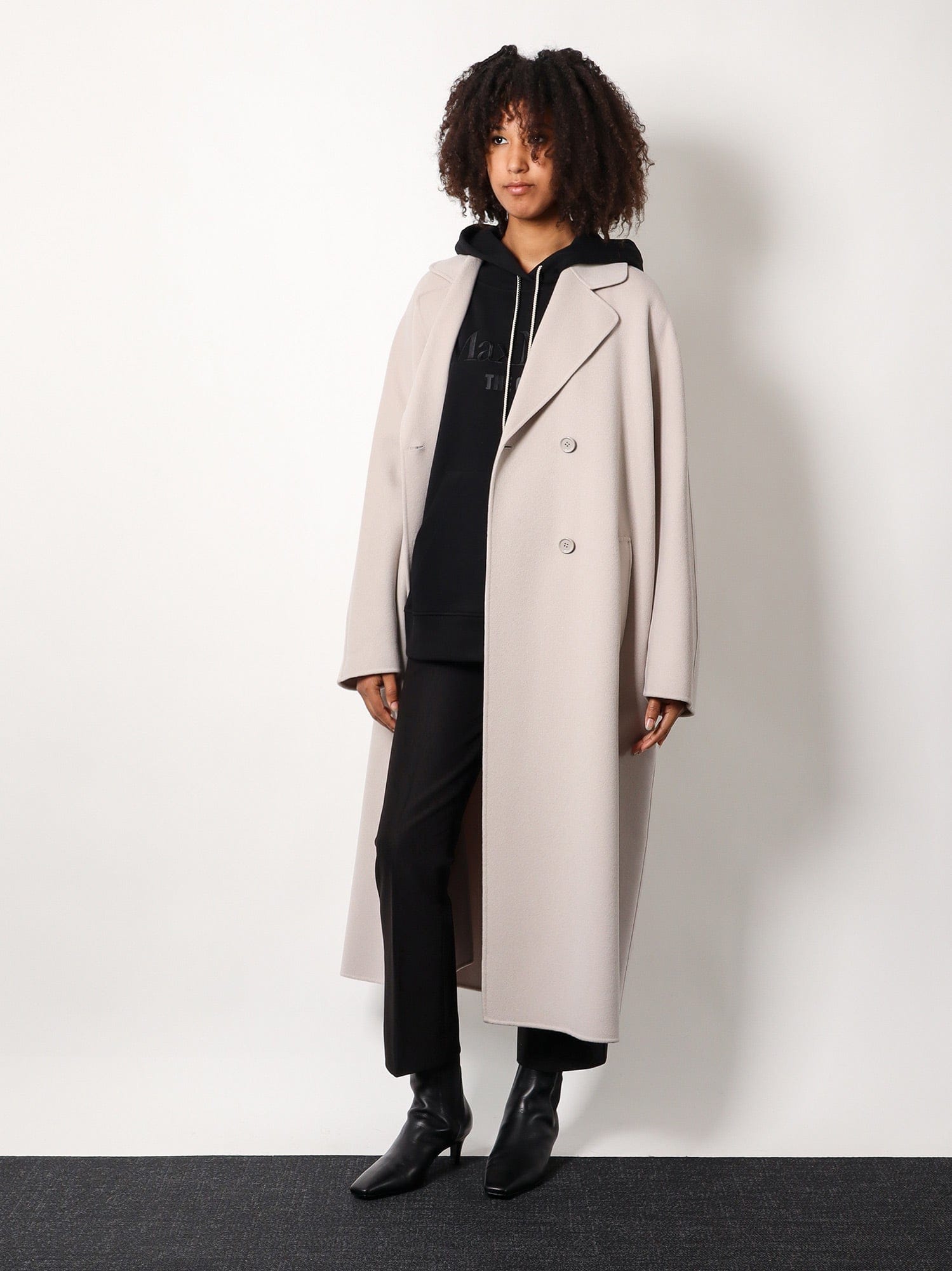 's Max Mara Fatina Viscose And Cotton Trouser In Black