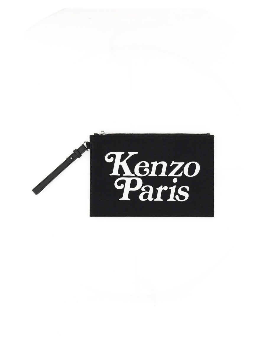 Shop Kenzo Large Pochette In Black