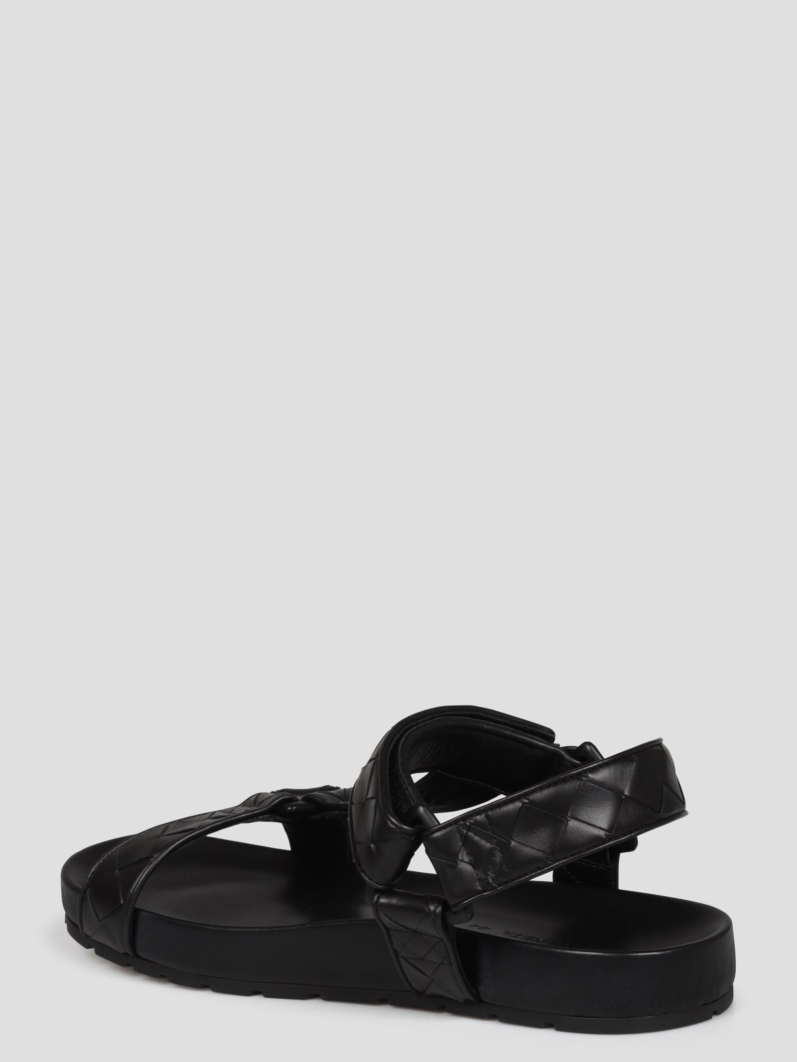 Shop Bottega Veneta Trip Sandal In Black