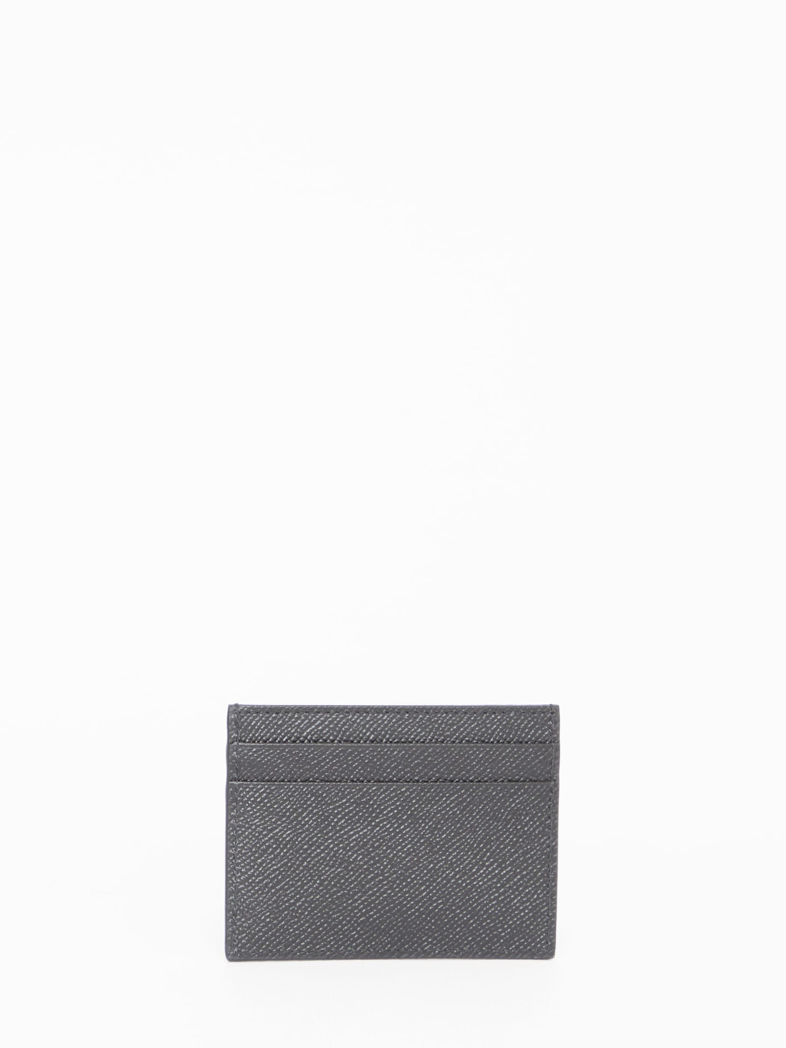 Shop Dolce & Gabbana Leather Cardholder In Black