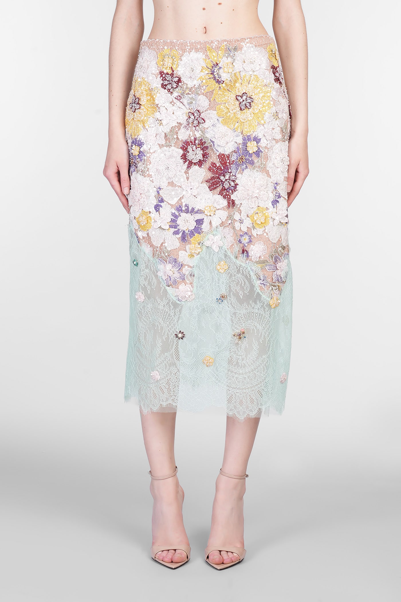 COSTARELLOS RADA SKIRT IN MULTICOLOR RAYON