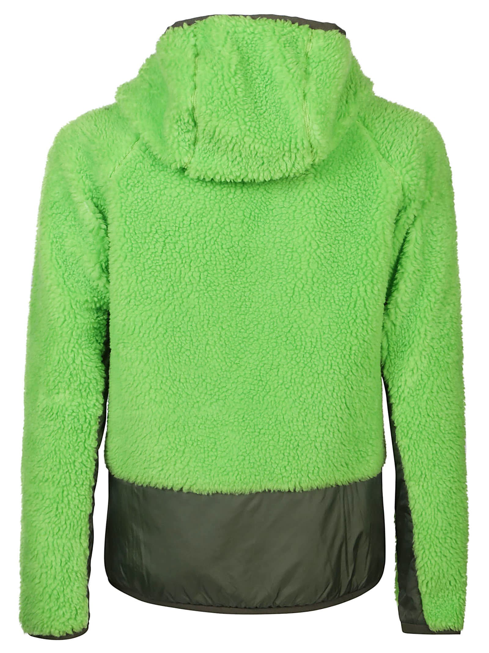 Shop Moncler Zip Up Cardigan In Verde