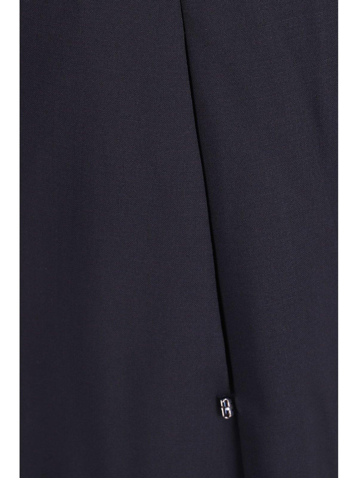 Shop Sportmax High Waist Straight Leg Trousers In Blue