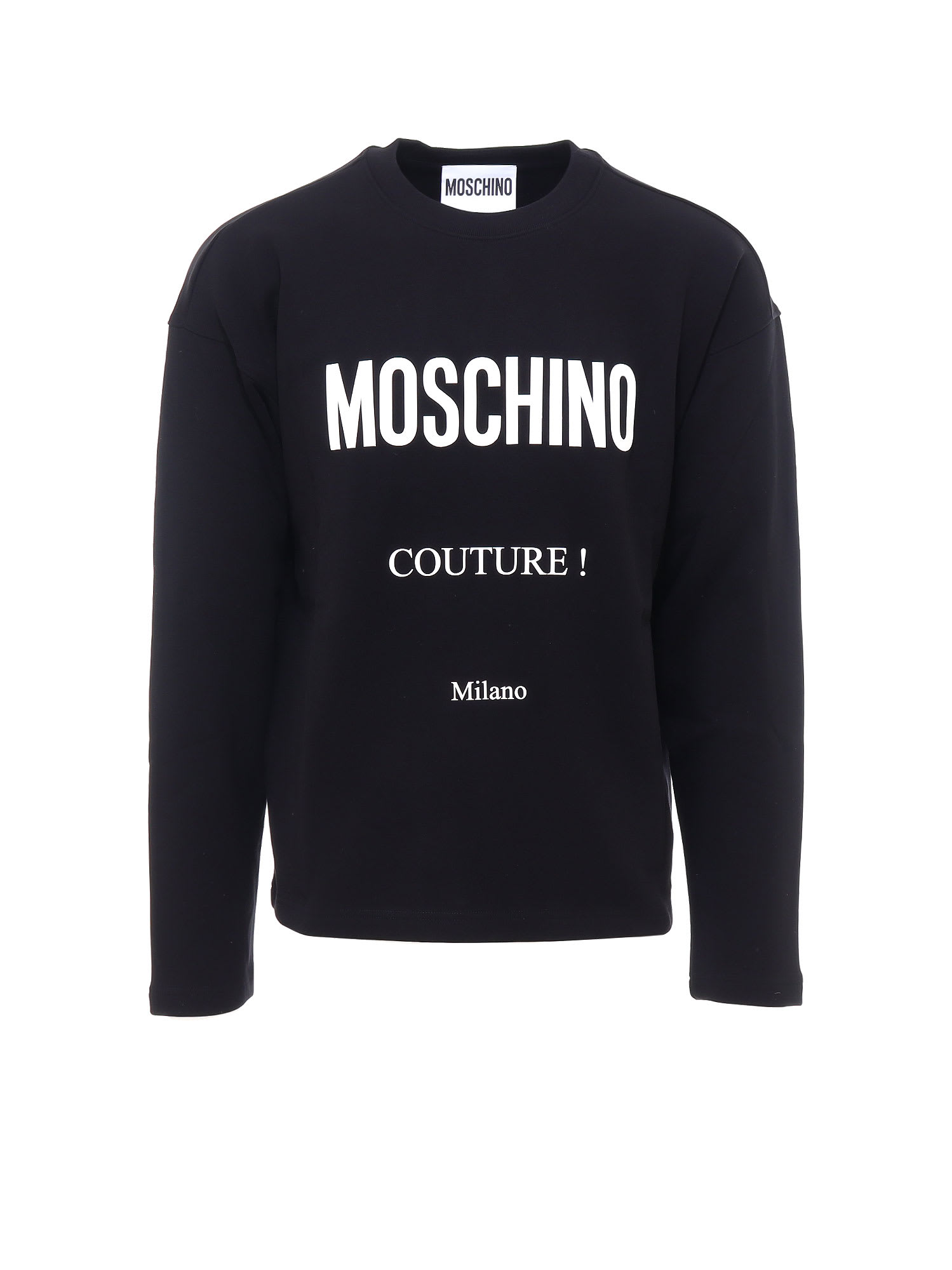 black moschino sweatshirt