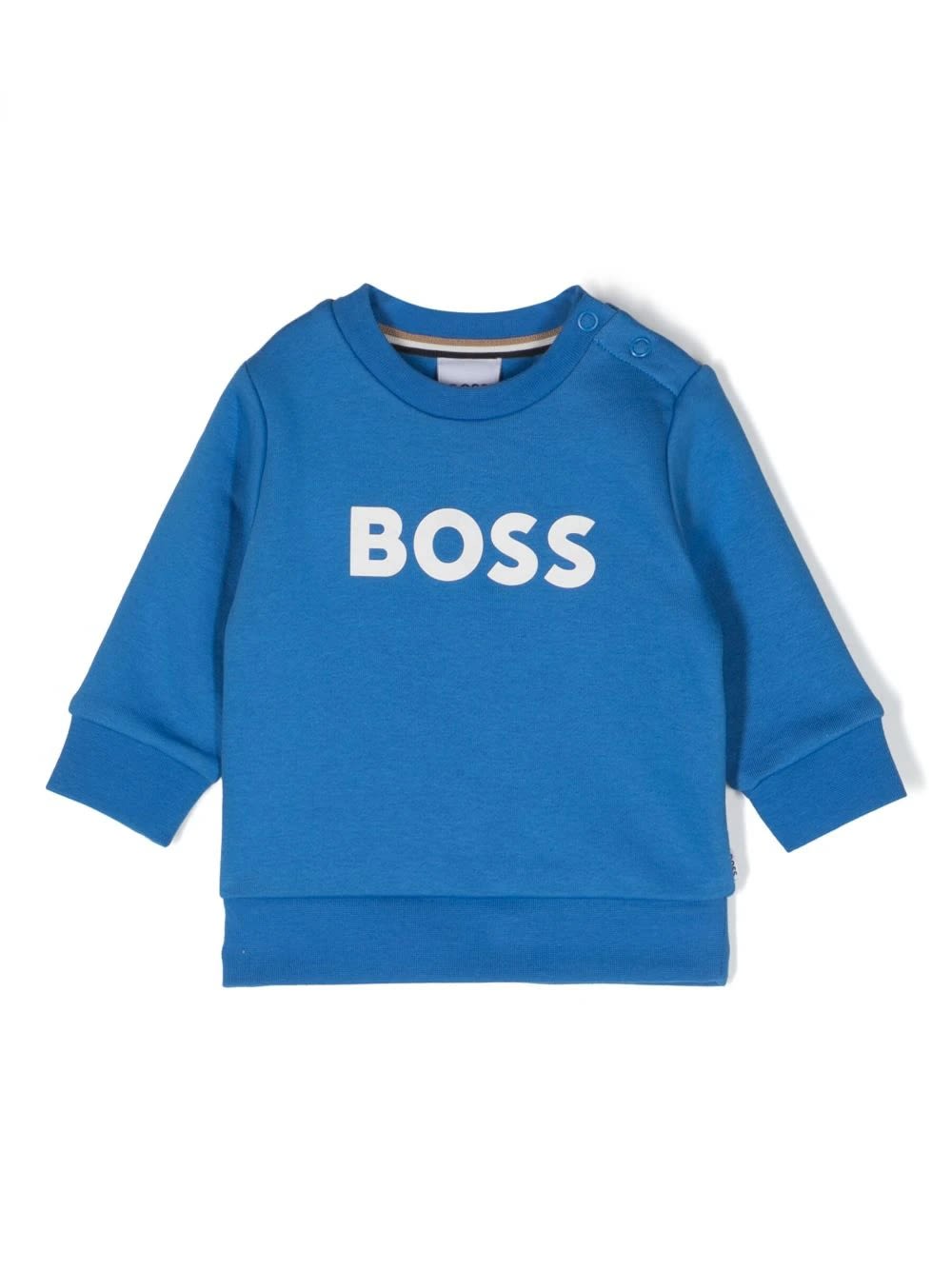 Hugo Boss Babies' Sweatshirt With Print In Blue