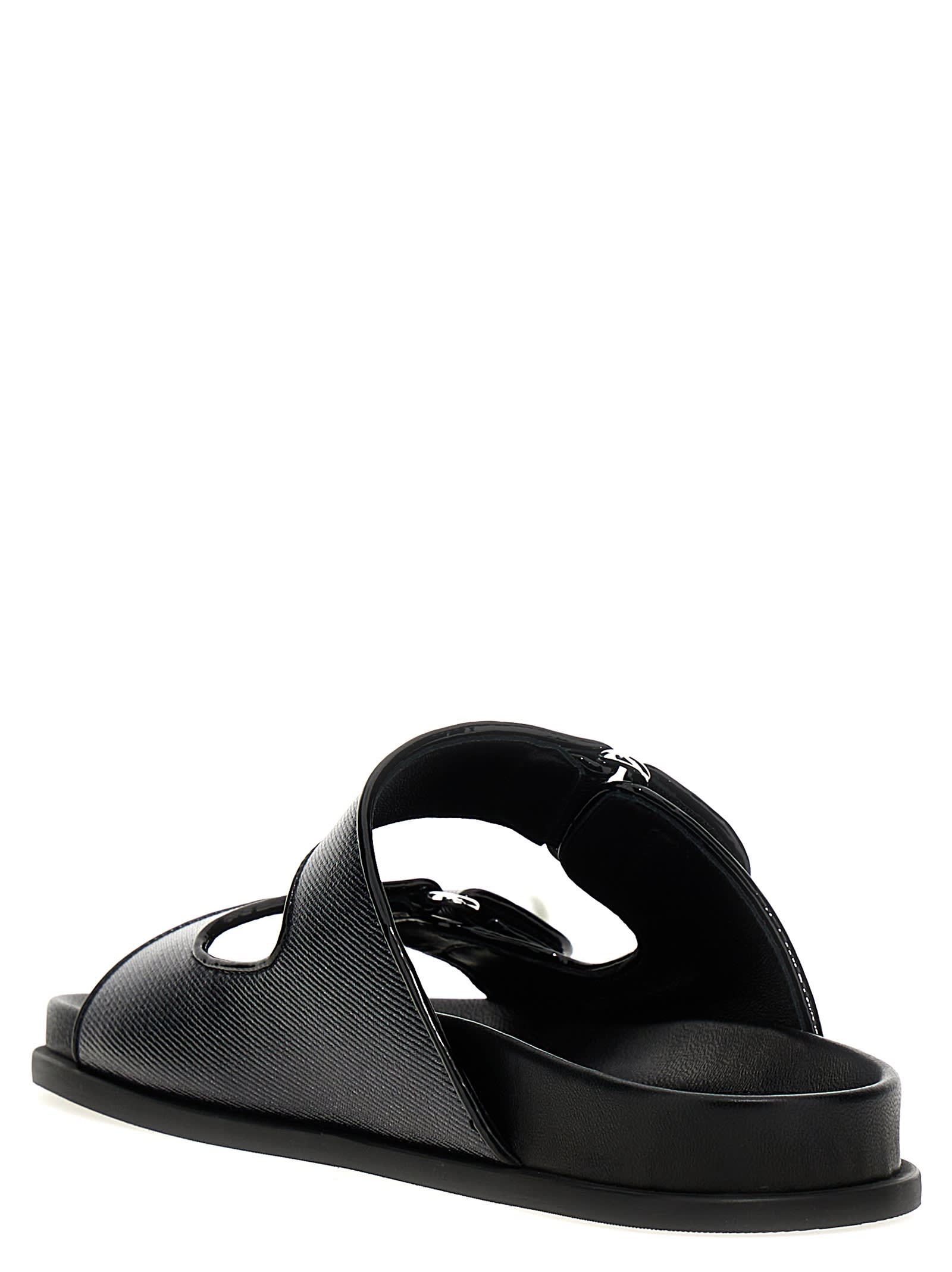 Shop Jimmy Choo Fayence Sandals In Black
