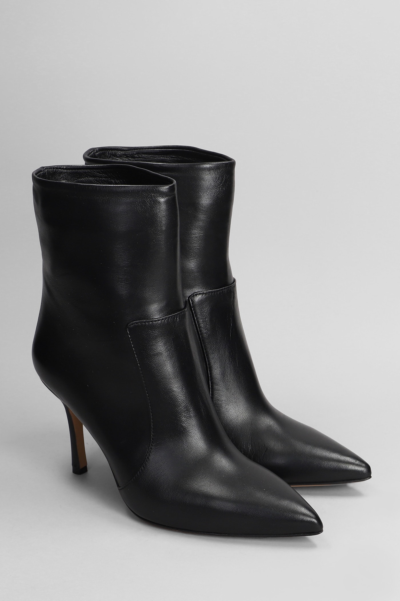 Shop The Seller Texan Ankle Boots In Black Leather