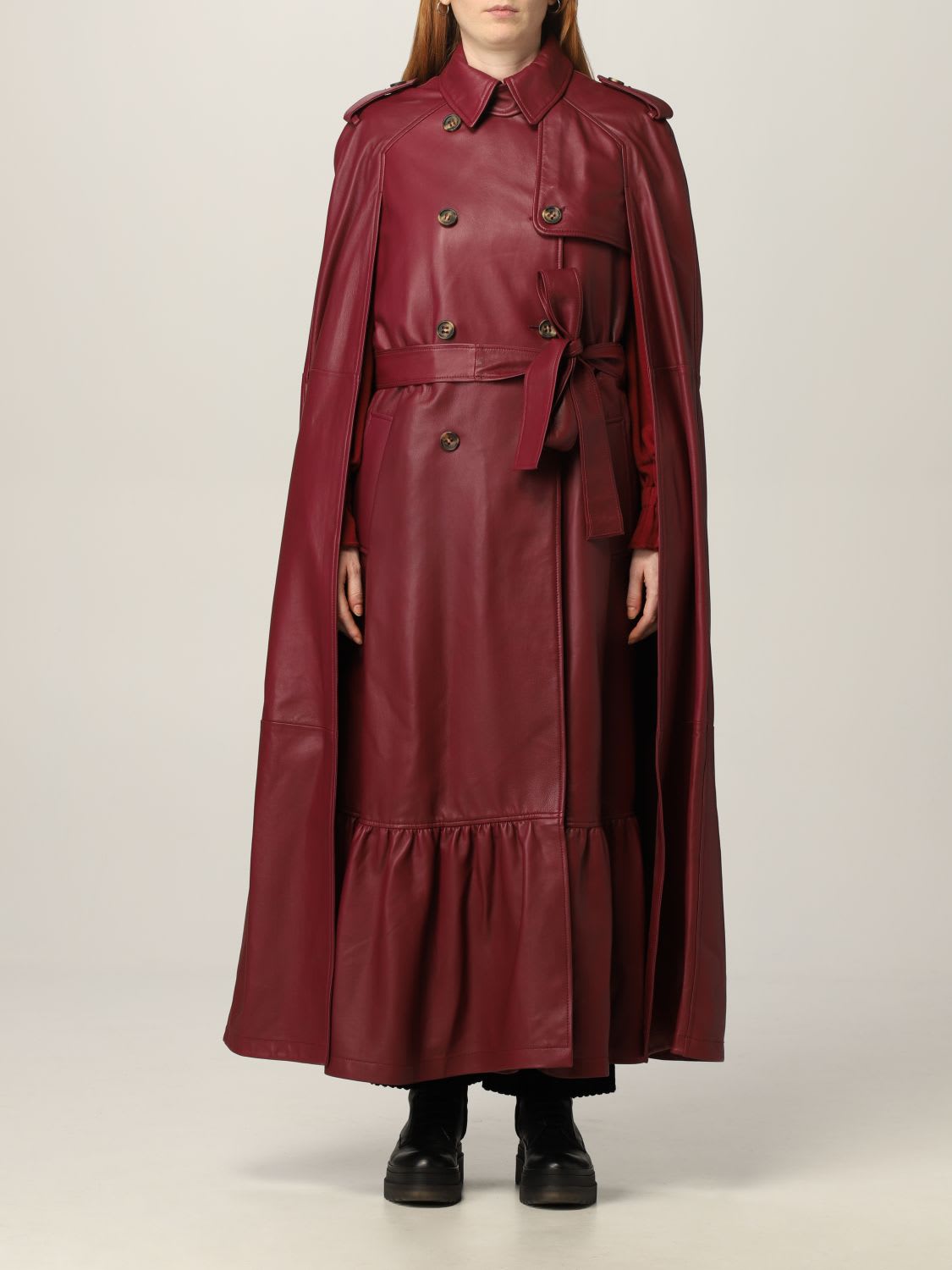Photo of  Red Valentino Cape Cape Women Red Valentino- shop RED Valentino jackets online sales